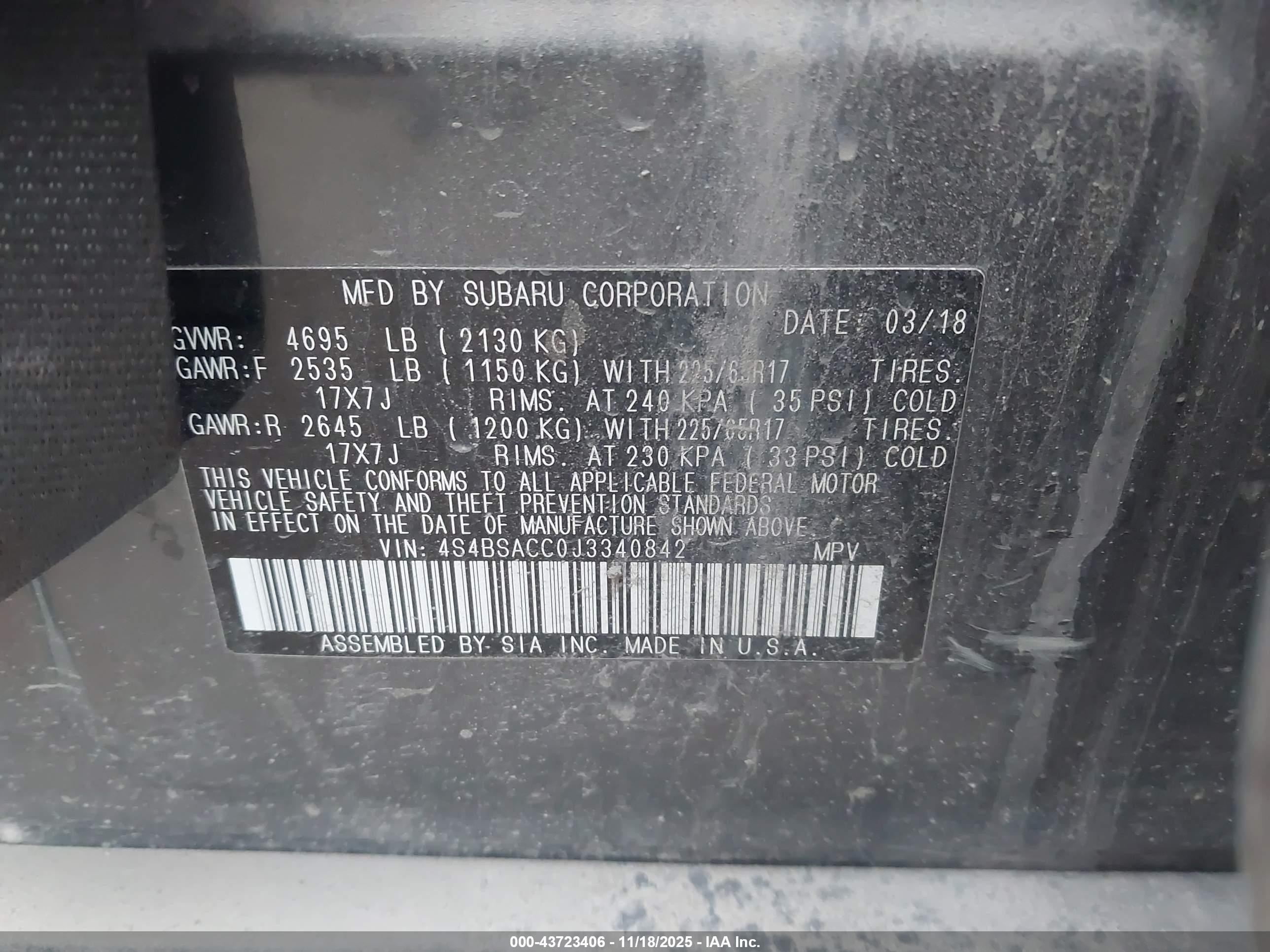SUBARU OUTBACK image 9