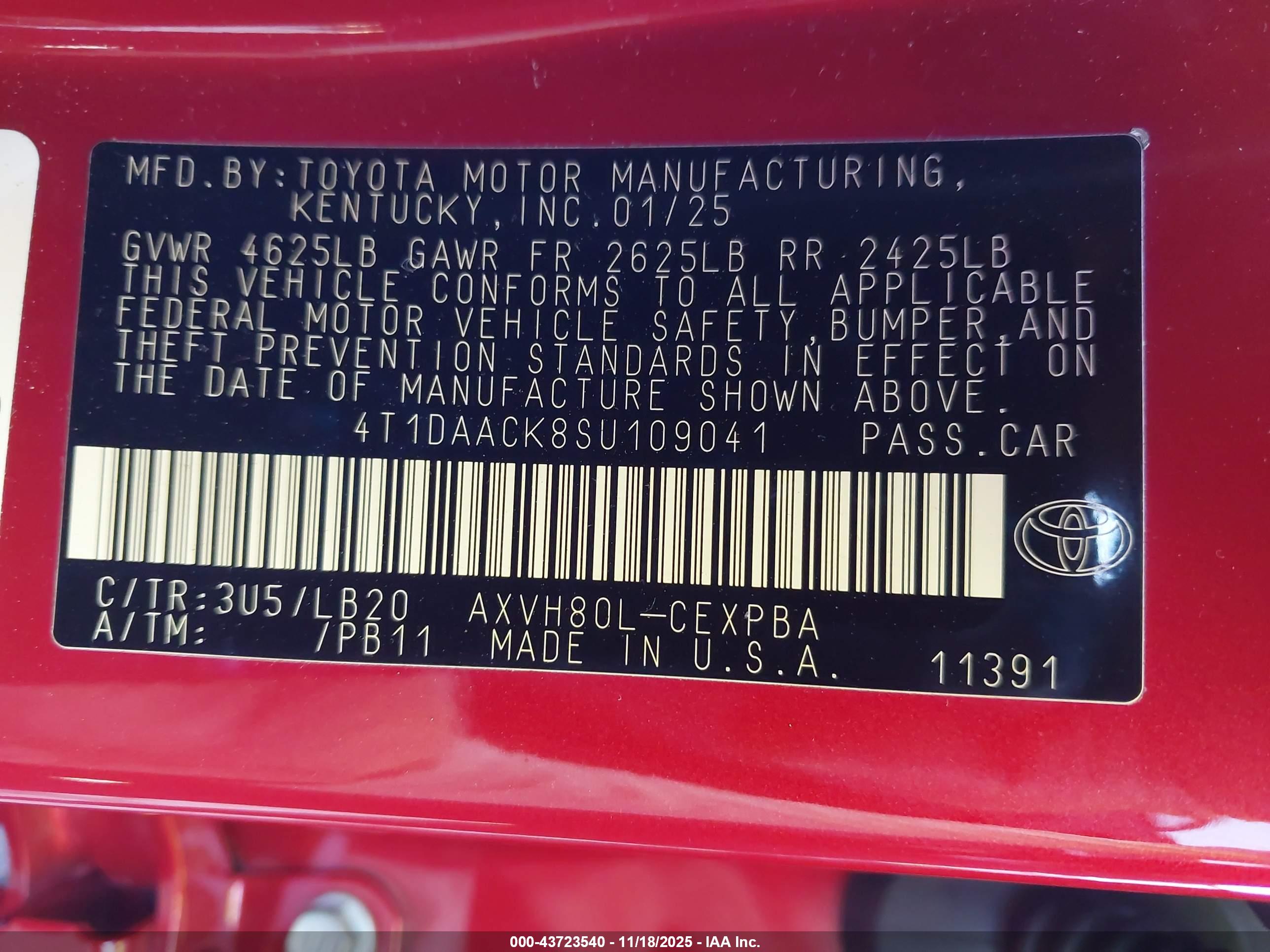 TOYOTA CAMRY image 9
