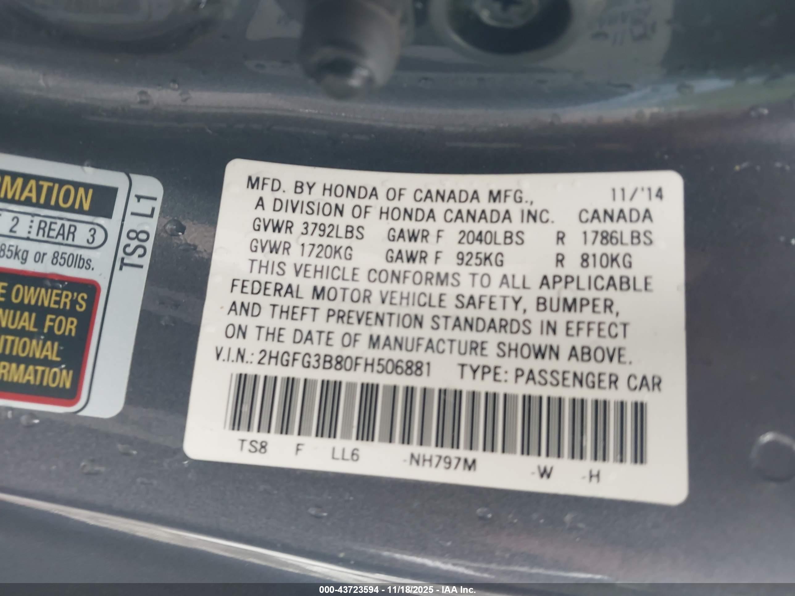 HONDA CIVIC image 9