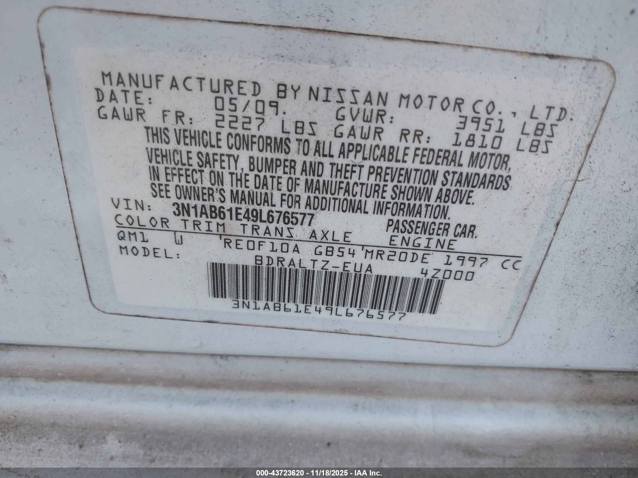 NISSAN SENTRA image 9
