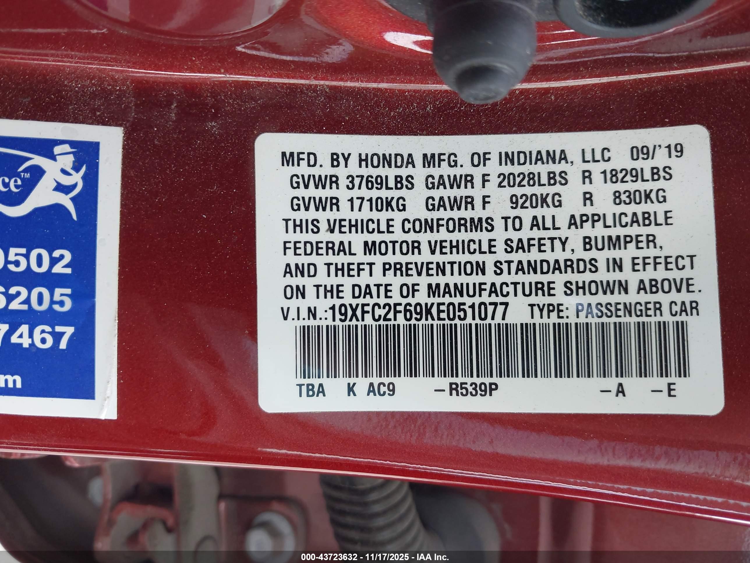 HONDA CIVIC image 9