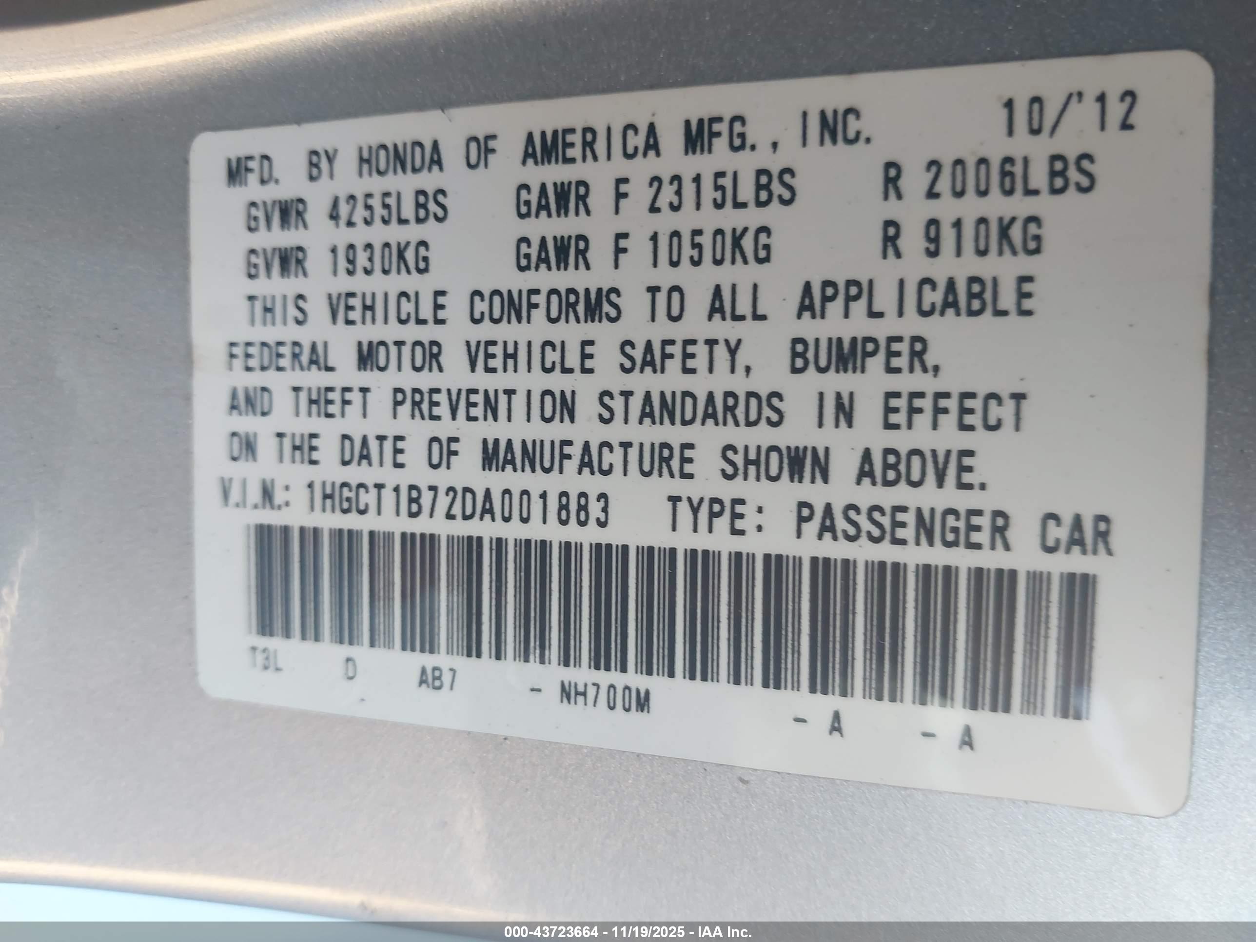 HONDA ACCORD image 9
