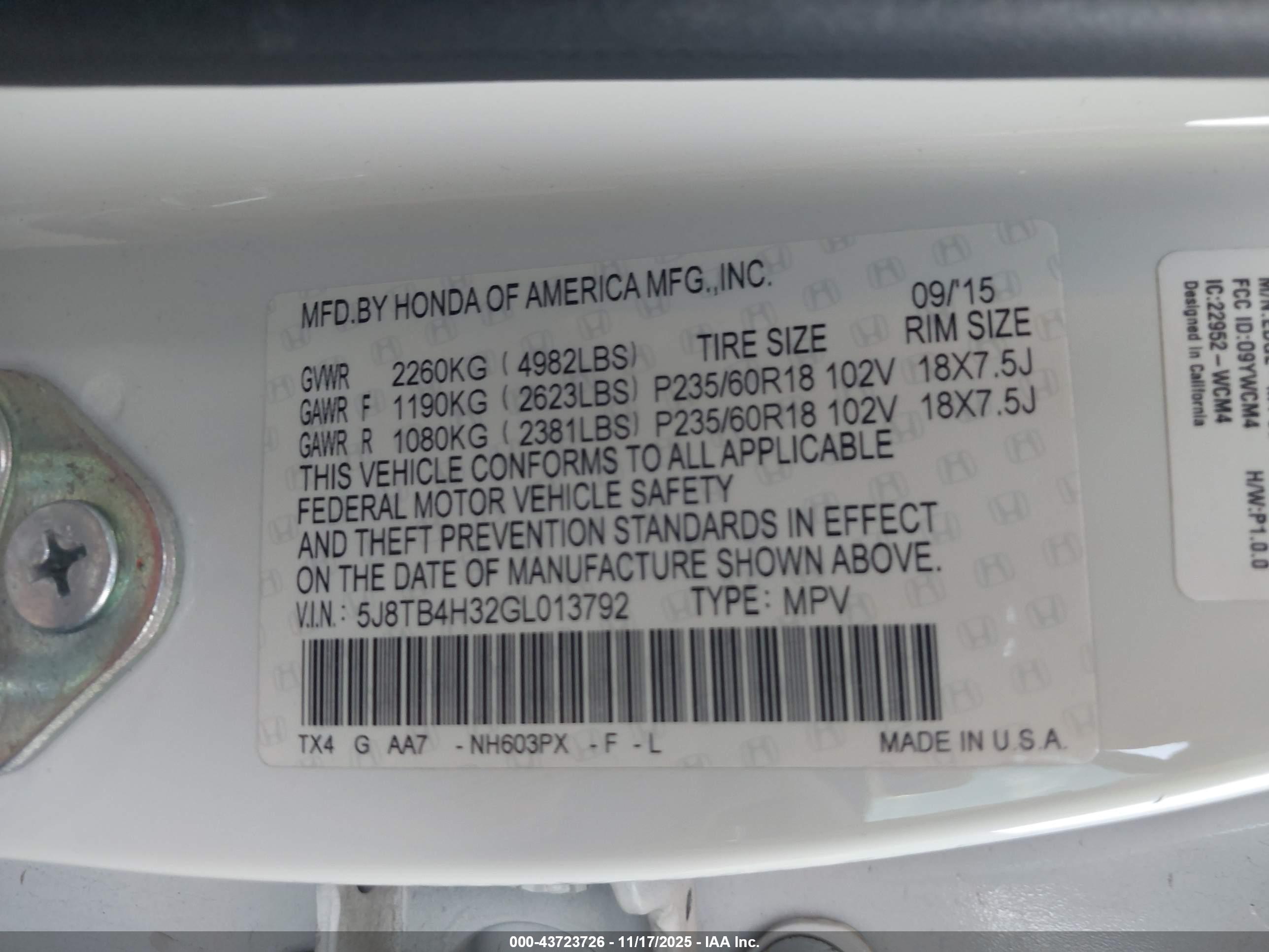 ACURA RDX image 9
