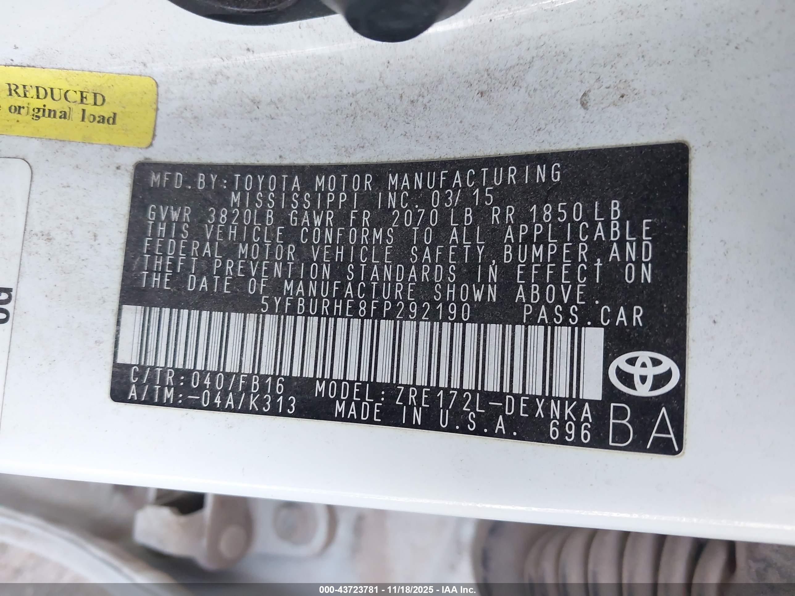TOYOTA COROLLA image 9