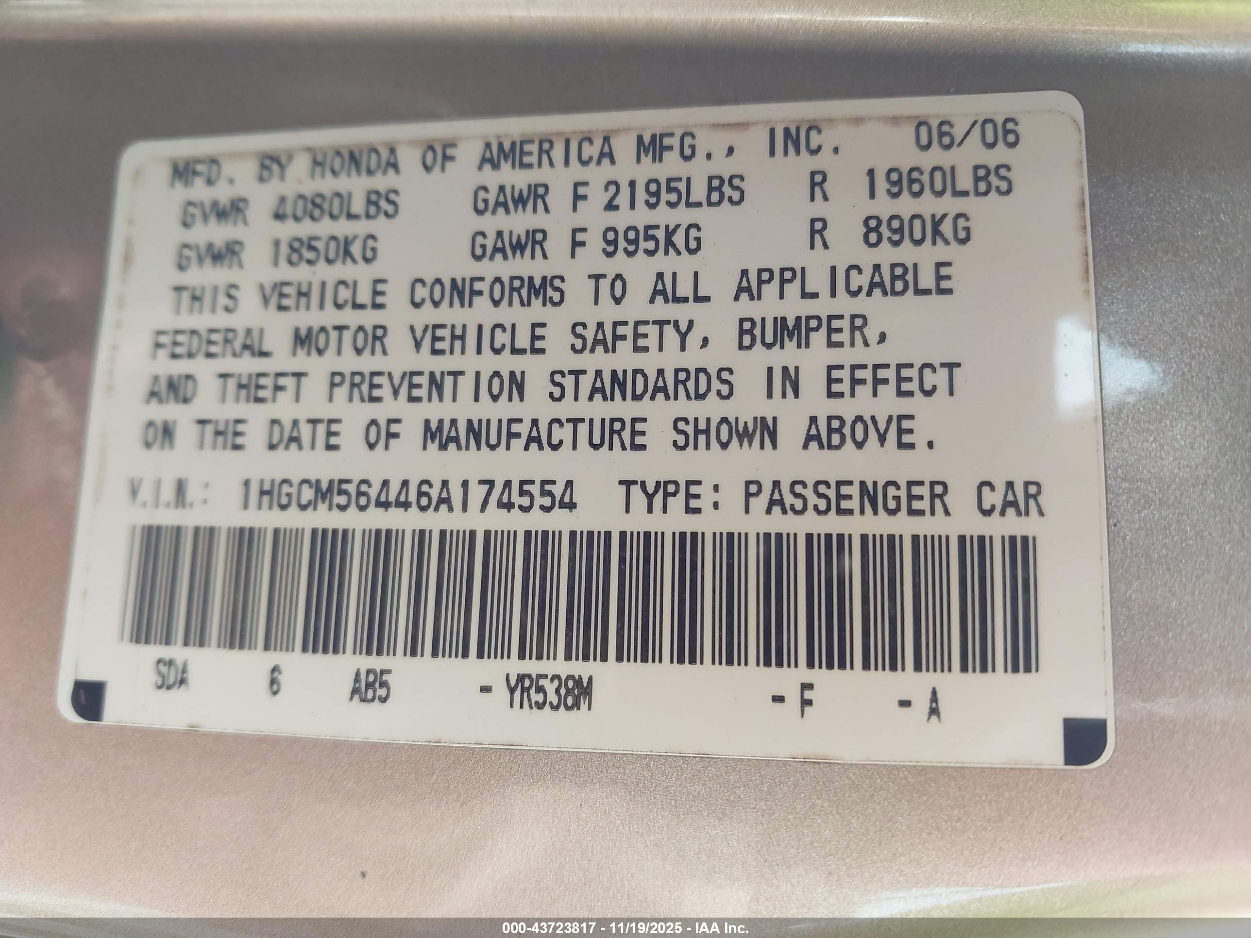 HONDA ACCORD image 9