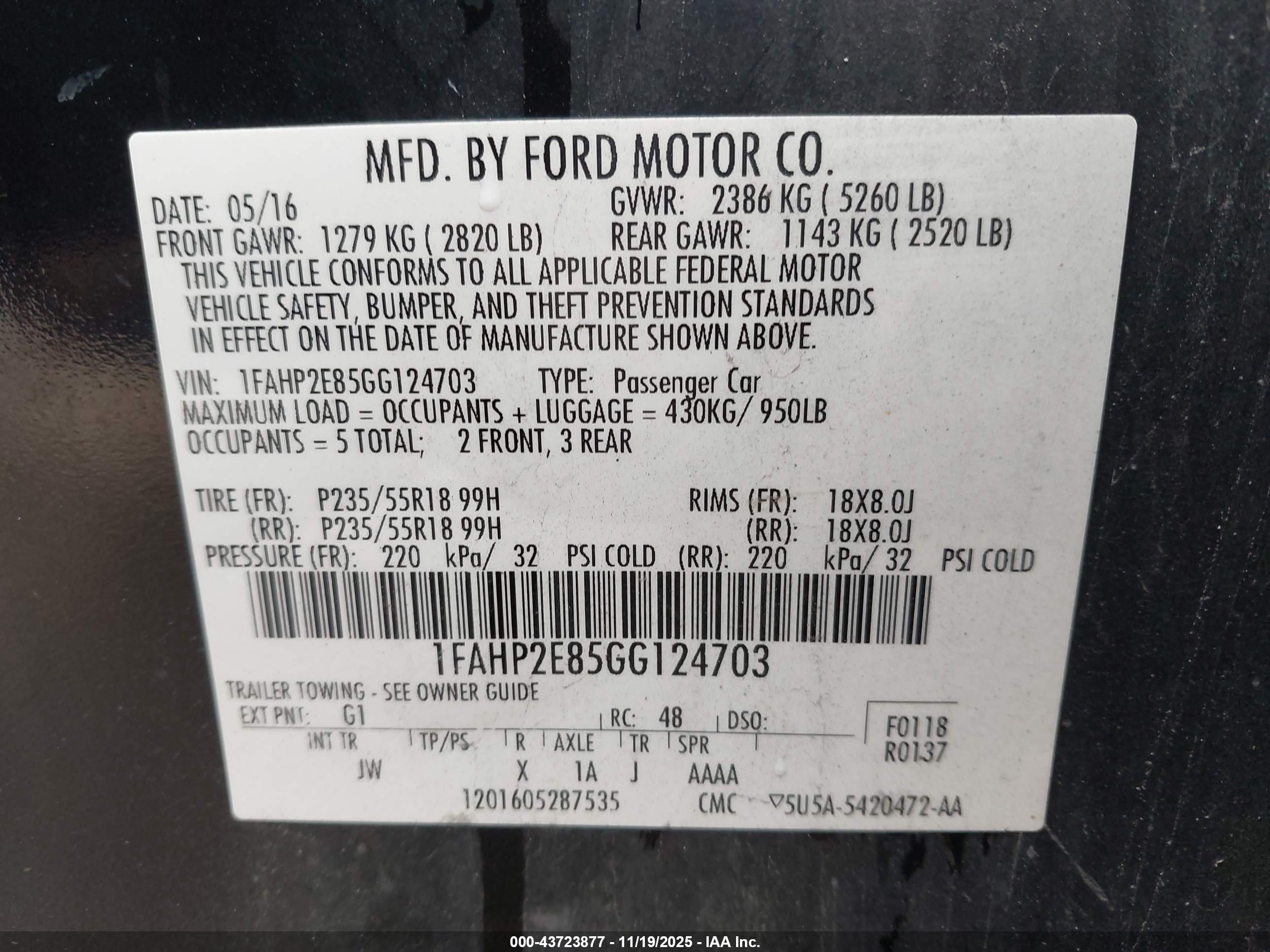 FORD TAURUS image 9