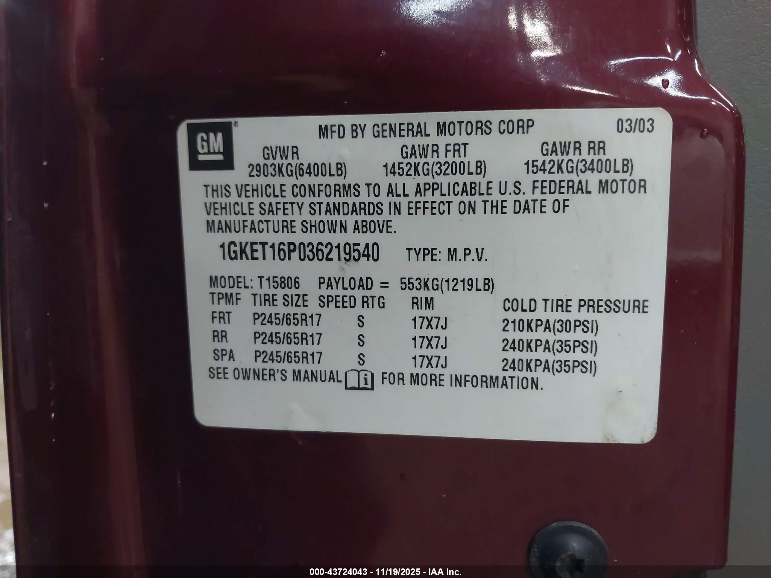 GMC ENVOY image 9