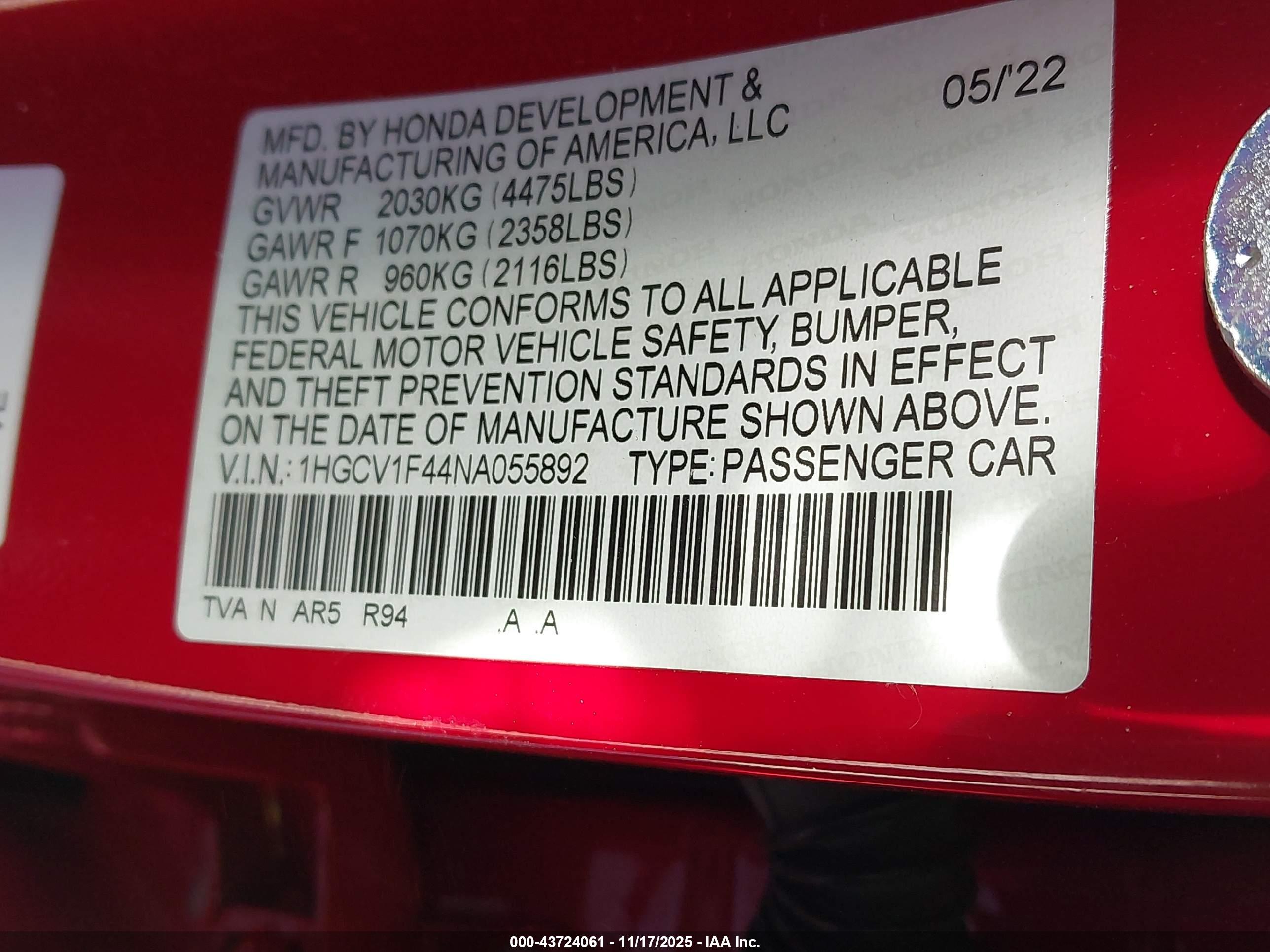 HONDA ACCORD image 9