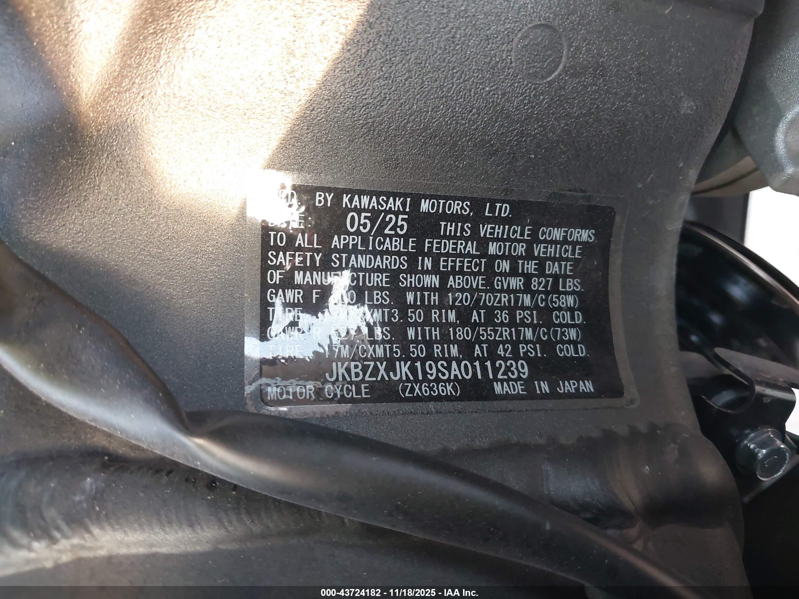 KAWASAKI ZX636 image 10