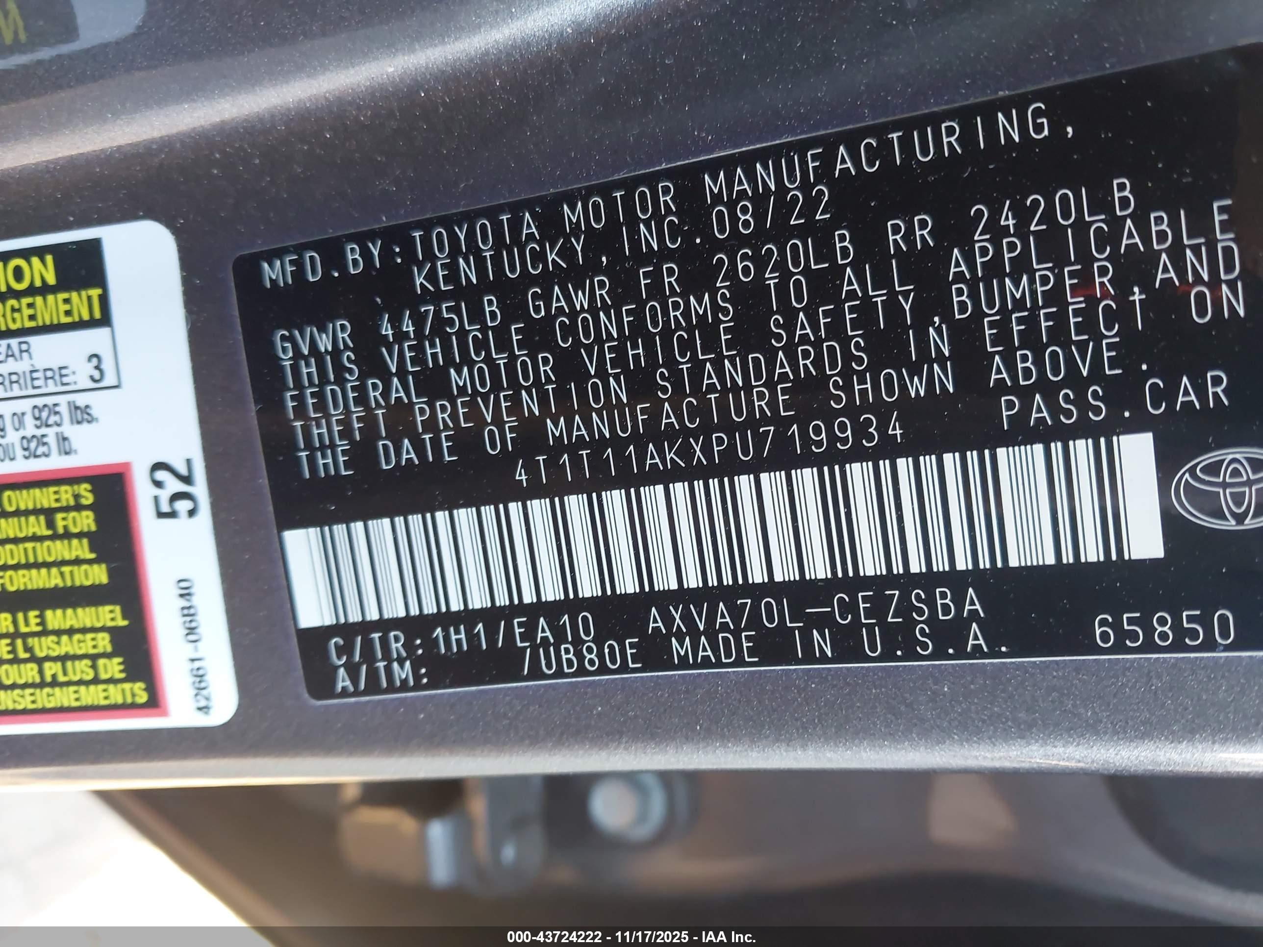 TOYOTA CAMRY image 9