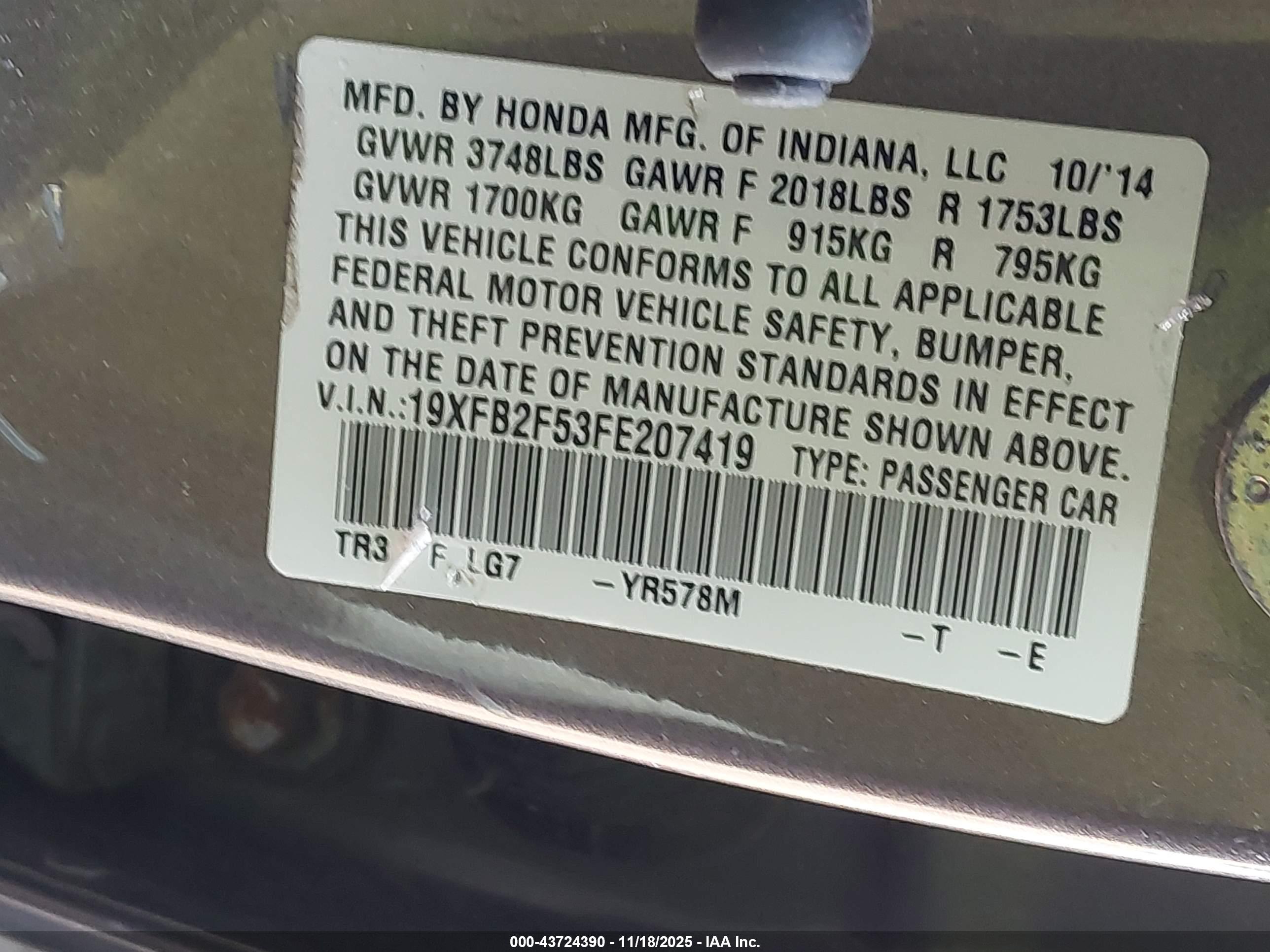 HONDA CIVIC image 9