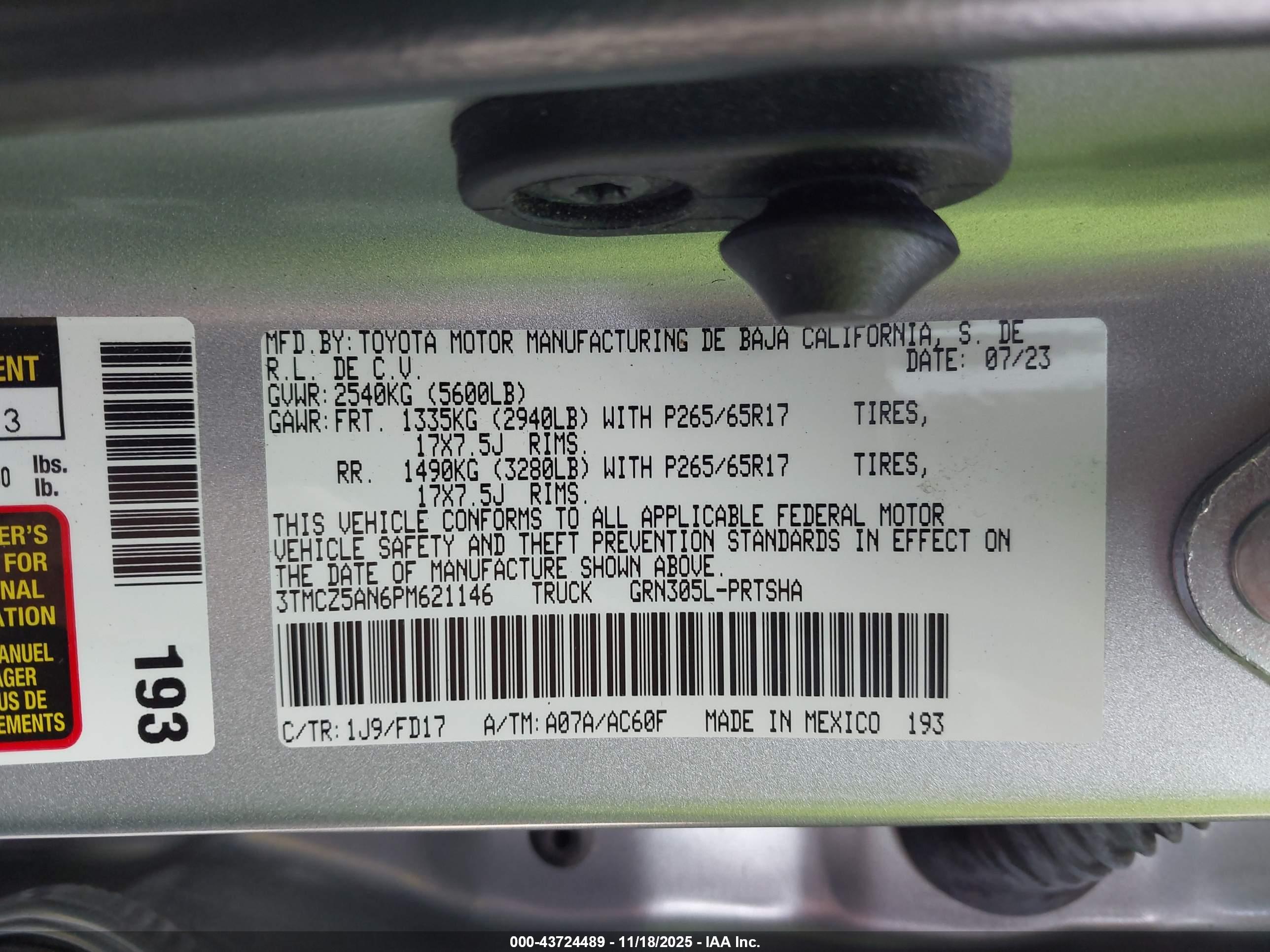 TOYOTA TACOMA image 9