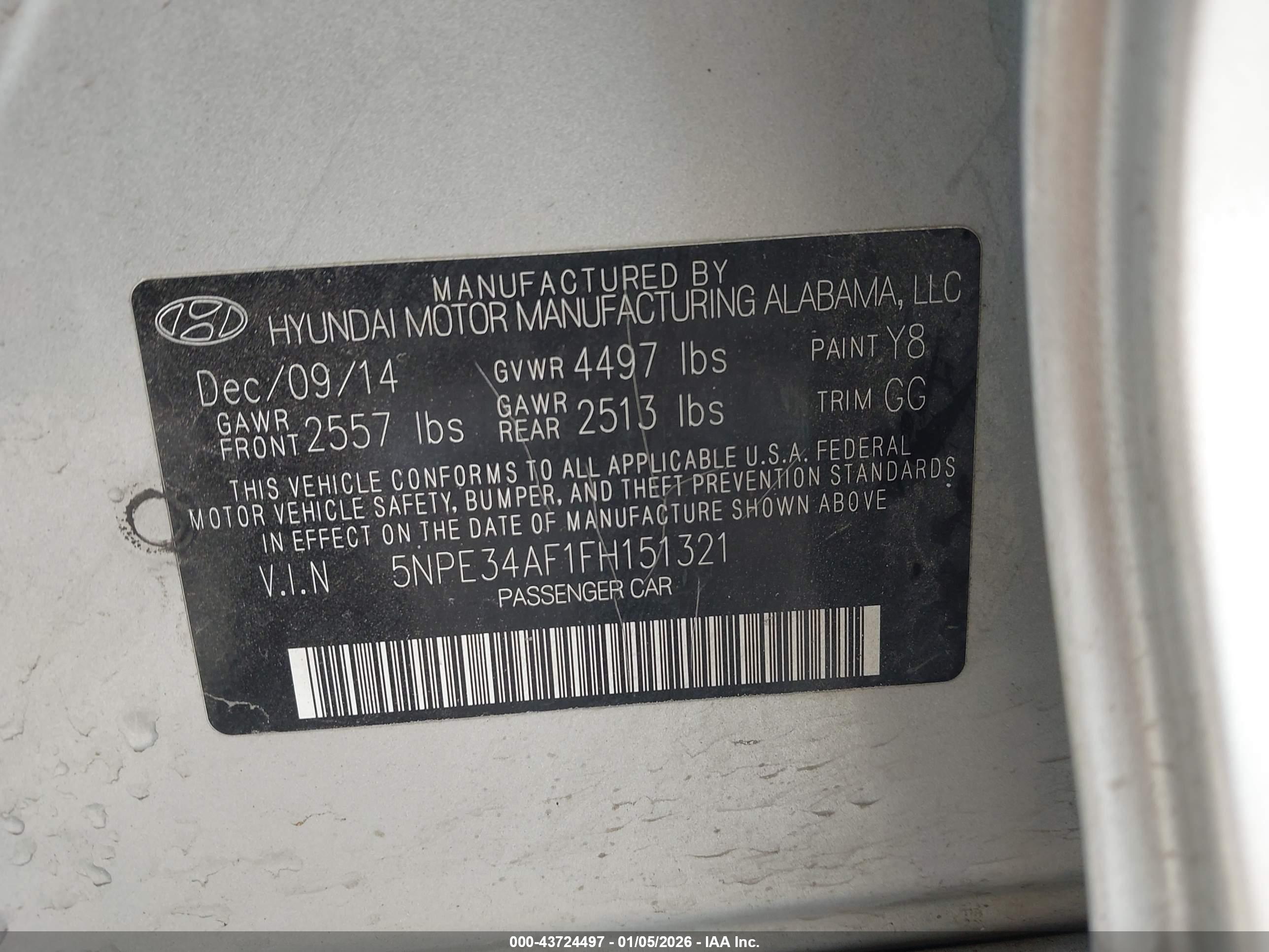 HYUNDAI SONATA image 9