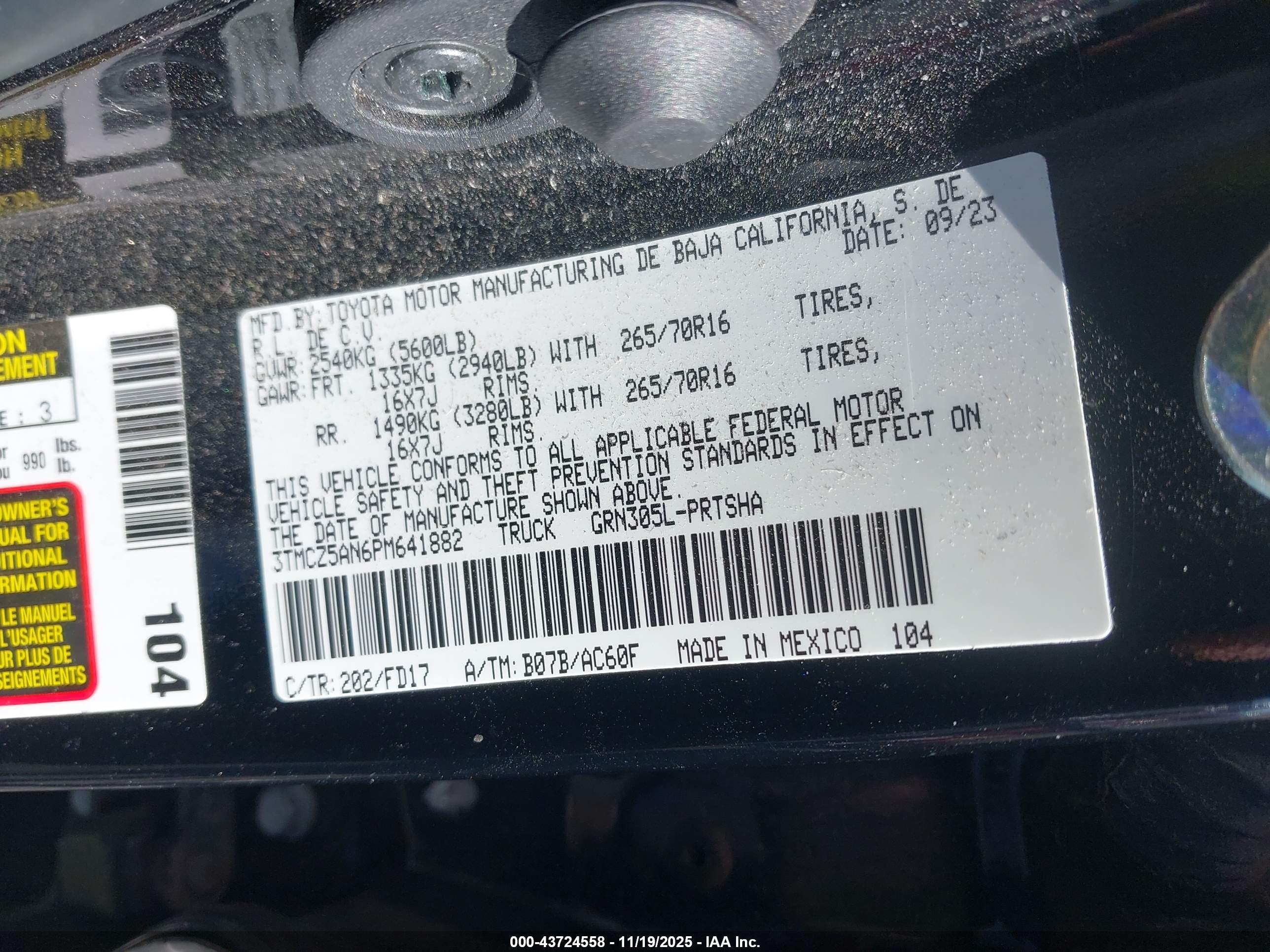 TOYOTA TACOMA image 9
