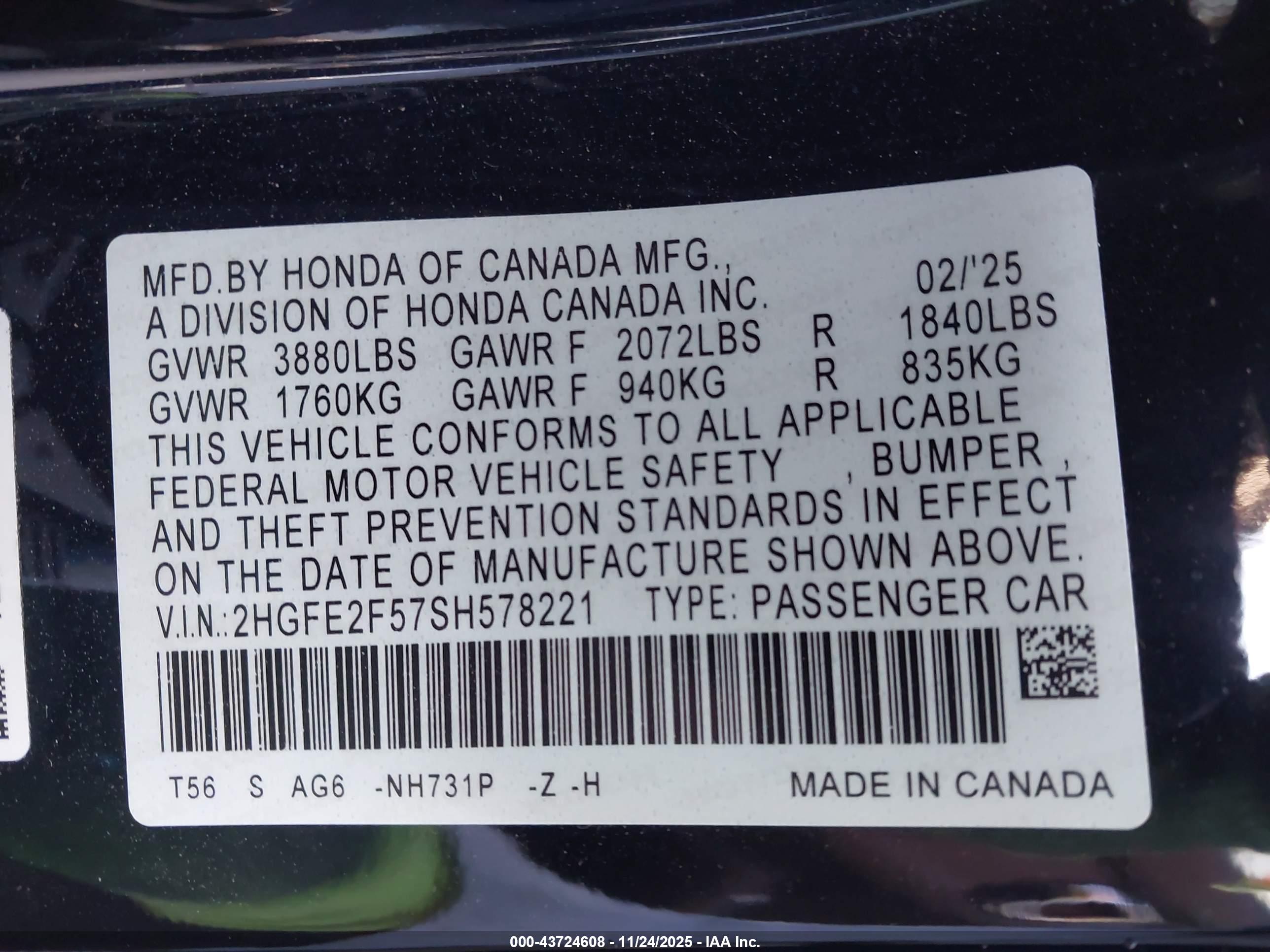 HONDA CIVIC image 9