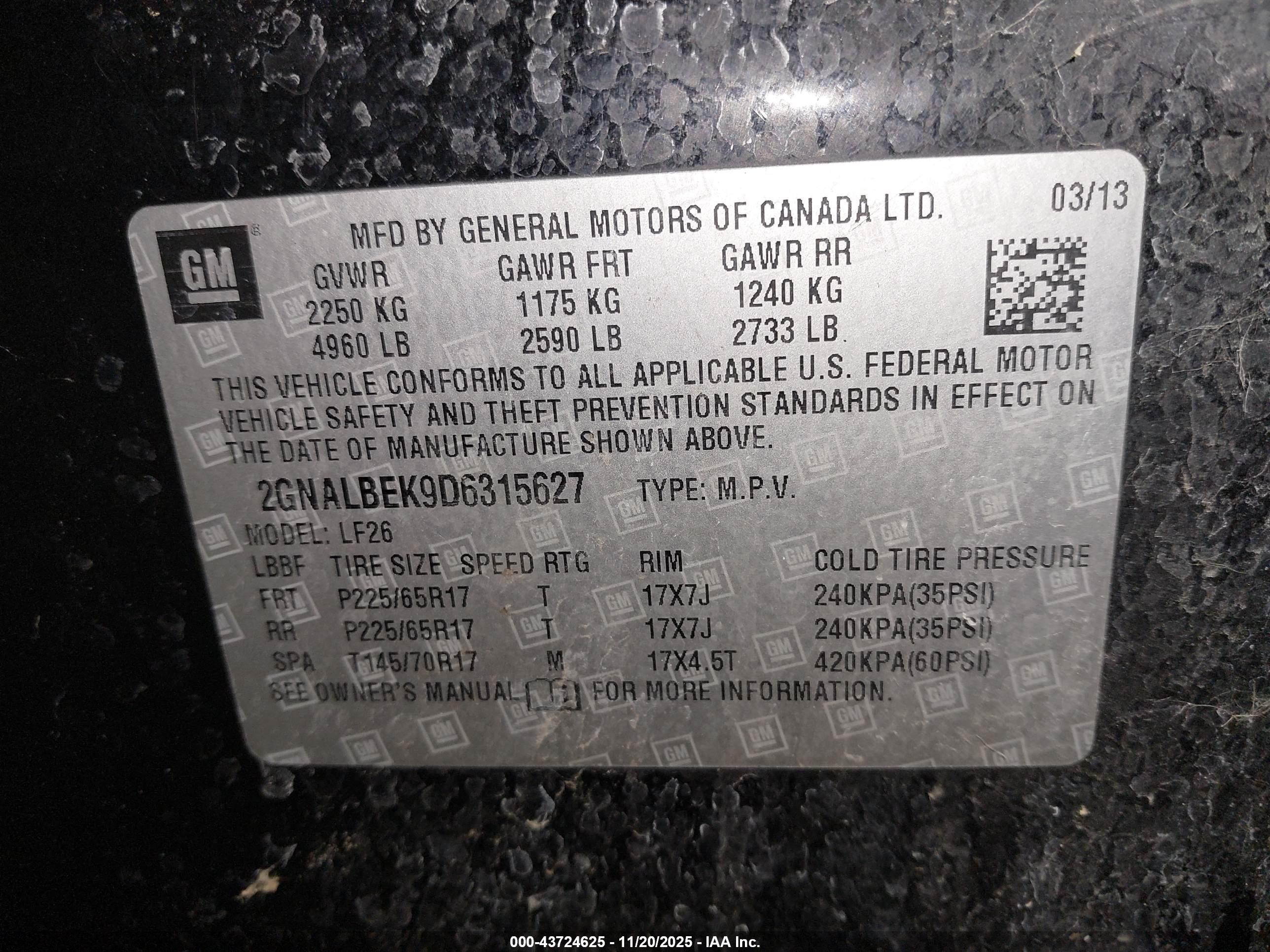 CHEVROLET EQUINOX image 9