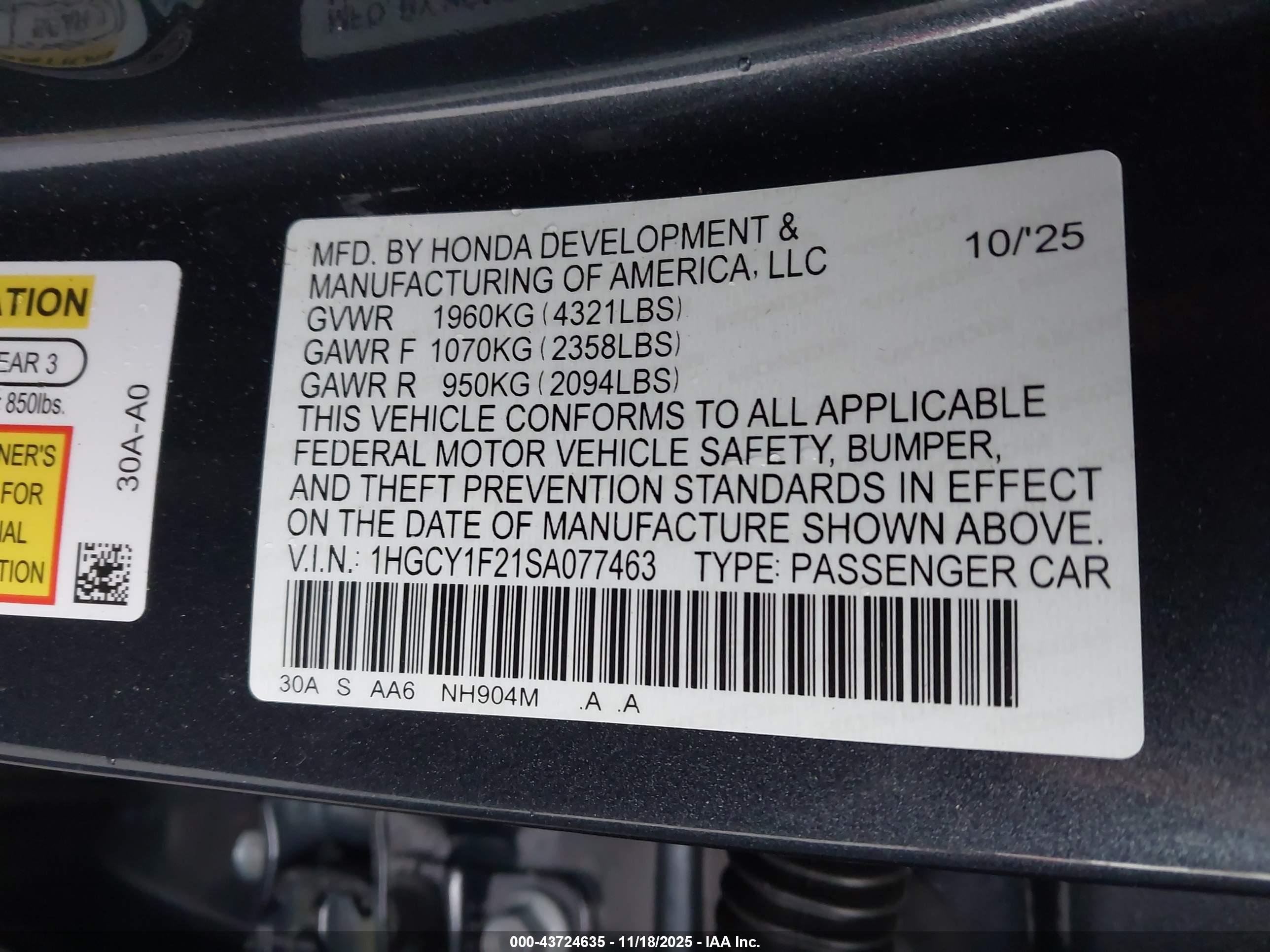 HONDA ACCORD image 9