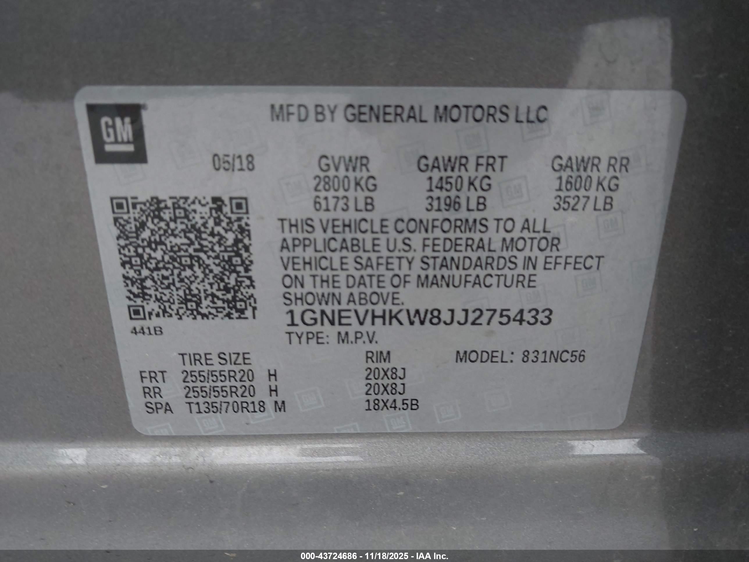 CHEVROLET TRAVERSE image 9