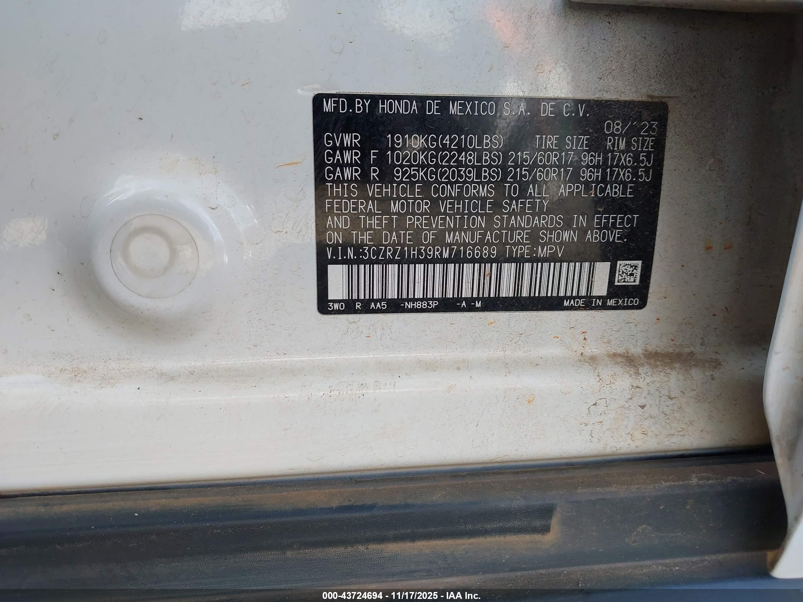 HONDA HR-V image 9