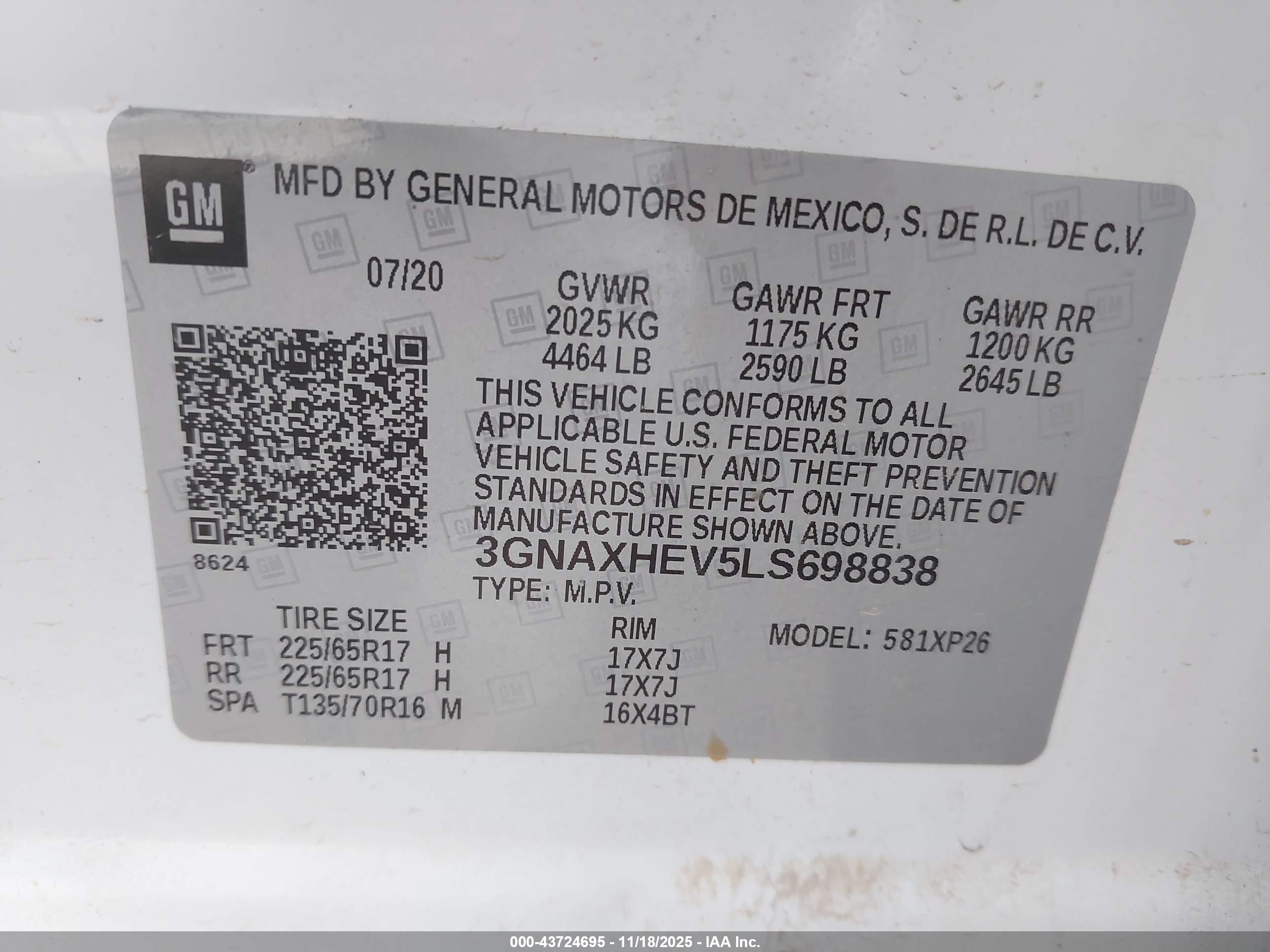 CHEVROLET EQUINOX image 9