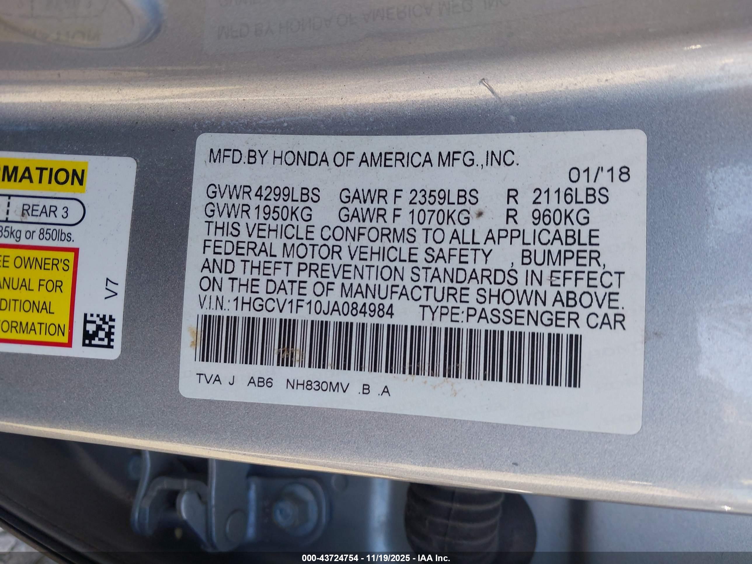 HONDA ACCORD image 9
