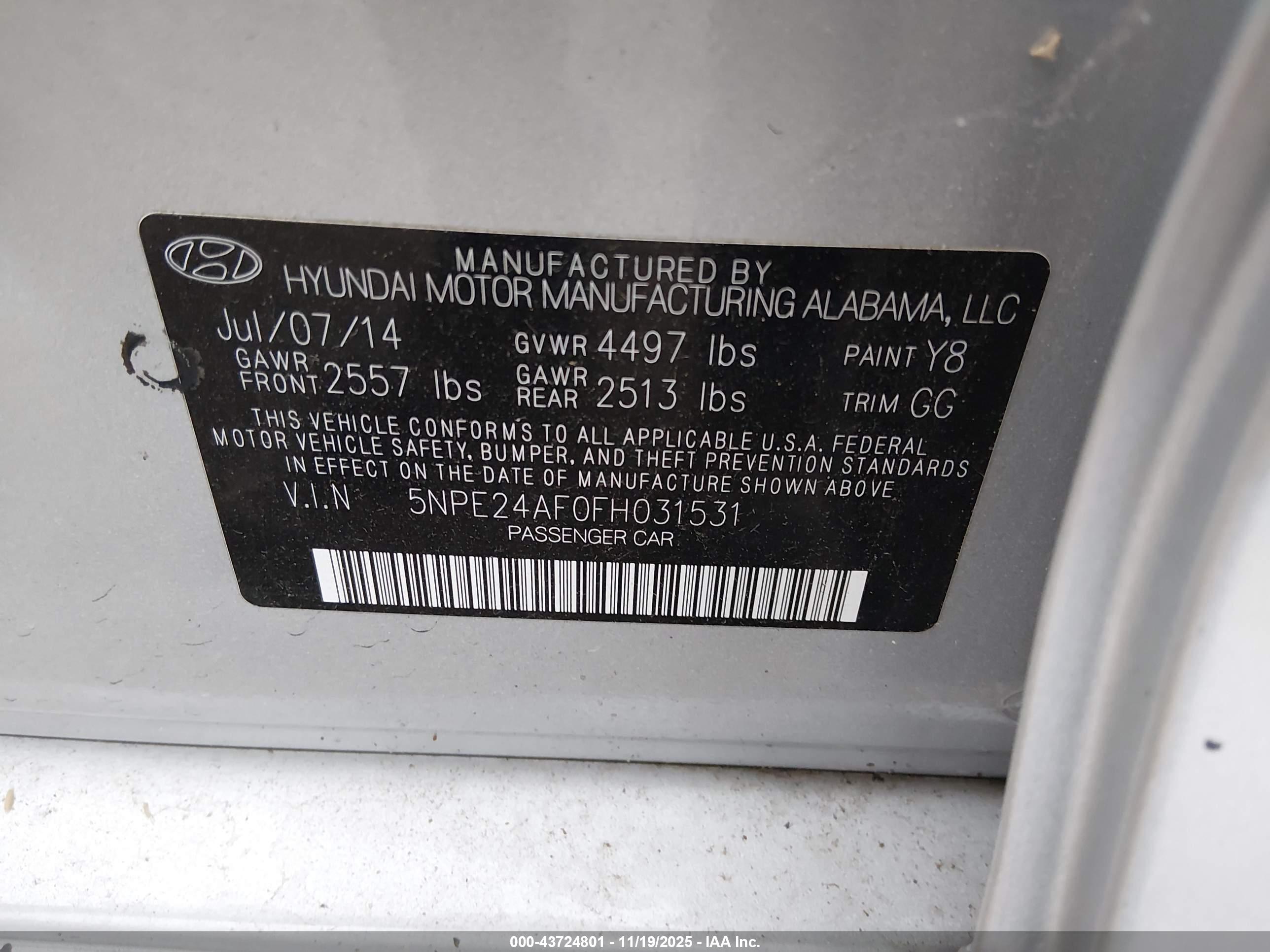 HYUNDAI SONATA image 9
