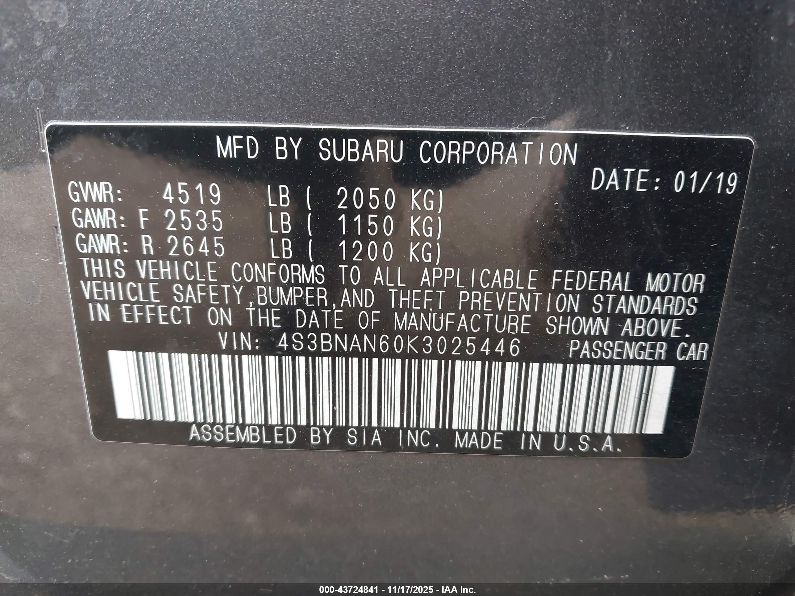 SUBARU LEGACY image 9