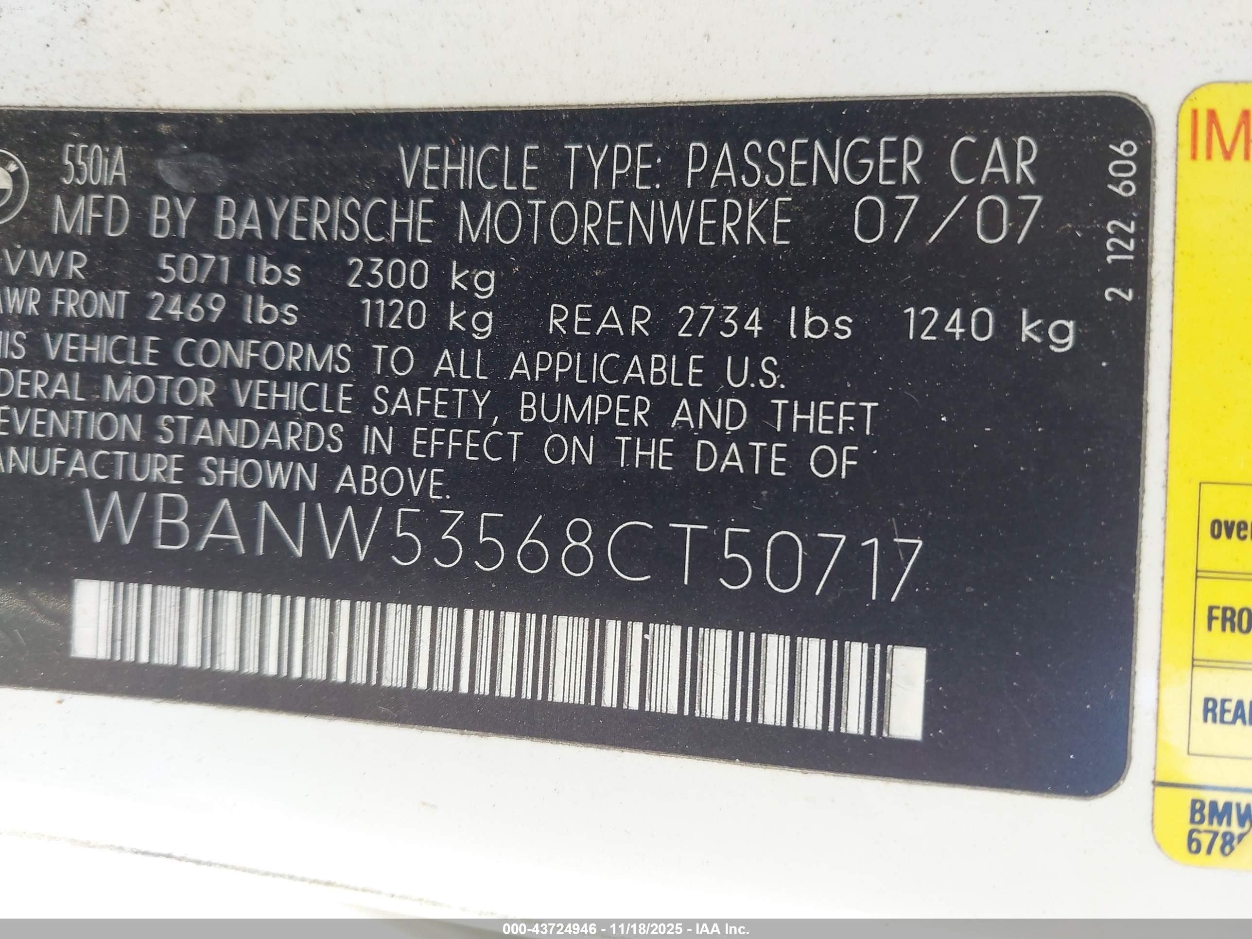 BMW 550I image 9