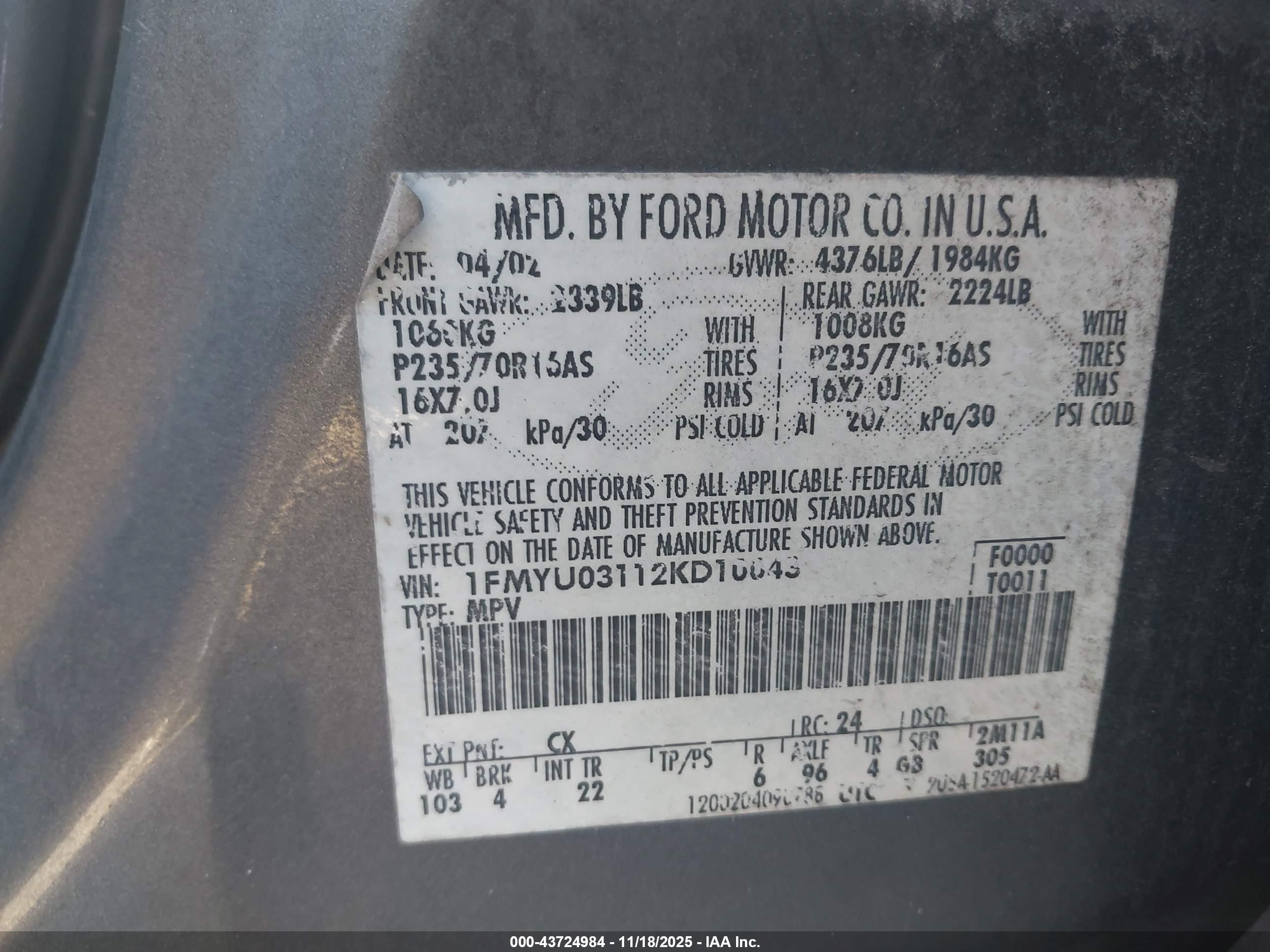 FORD ESCAPE image 9