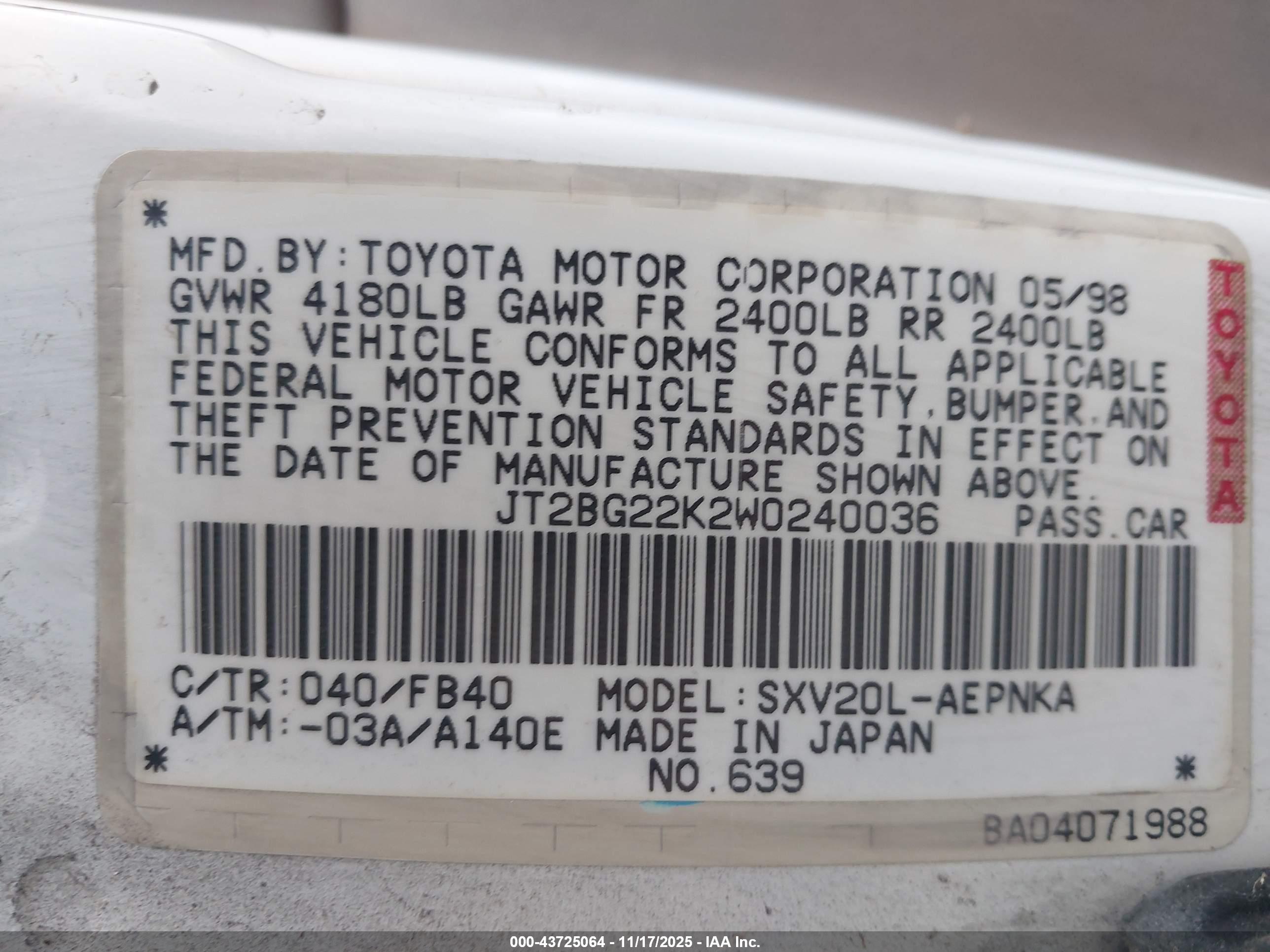 TOYOTA CAMRY image 9