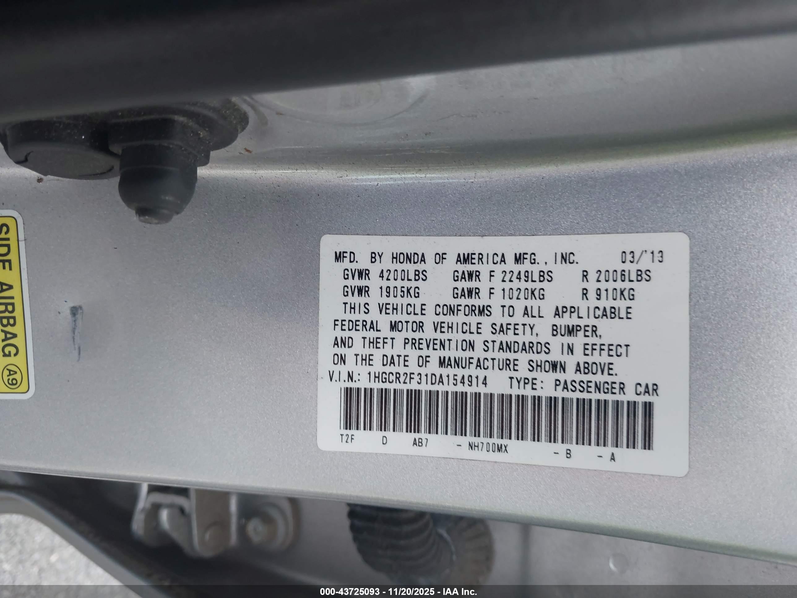 HONDA ACCORD image 9