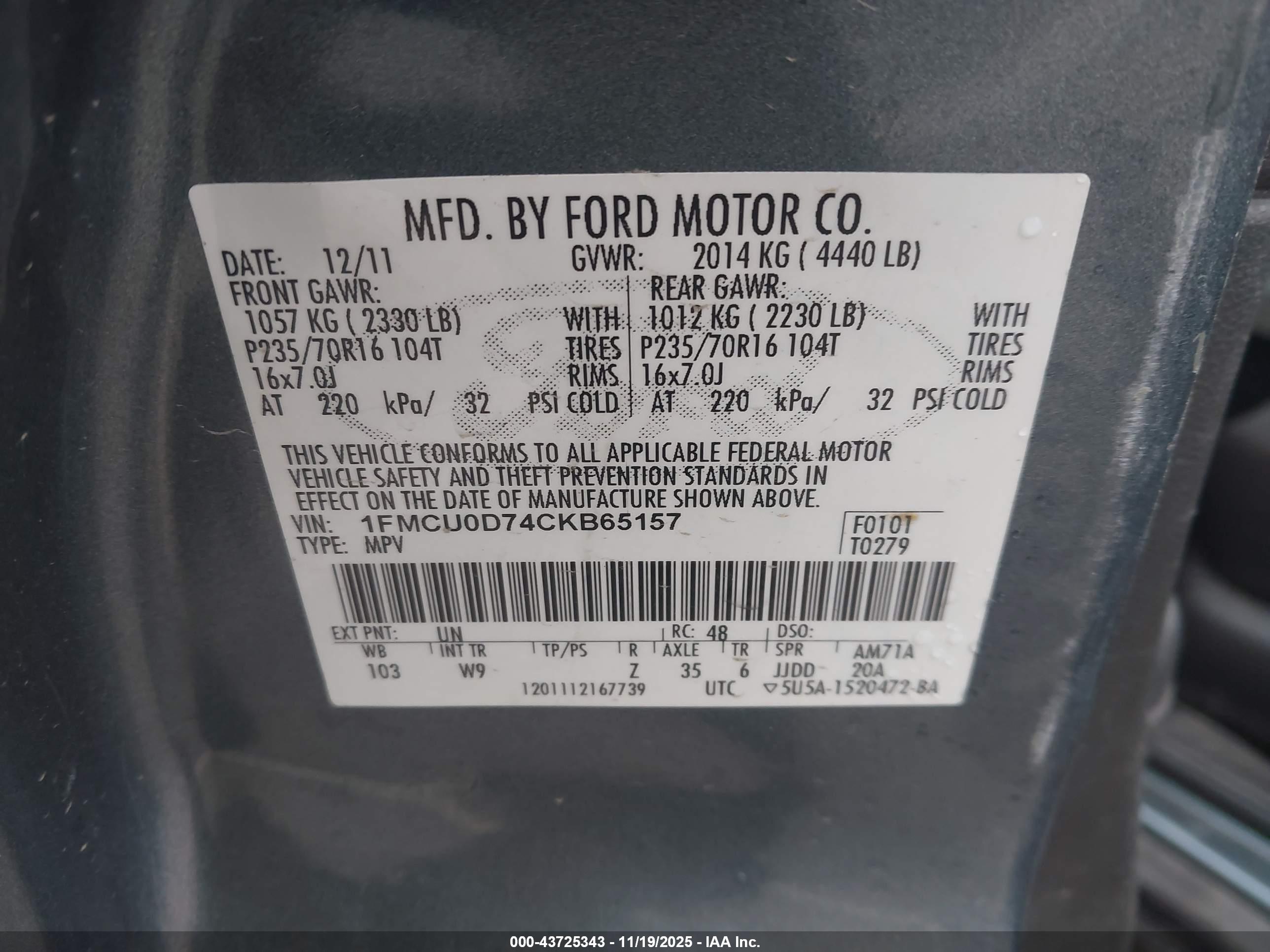 FORD ESCAPE image 9