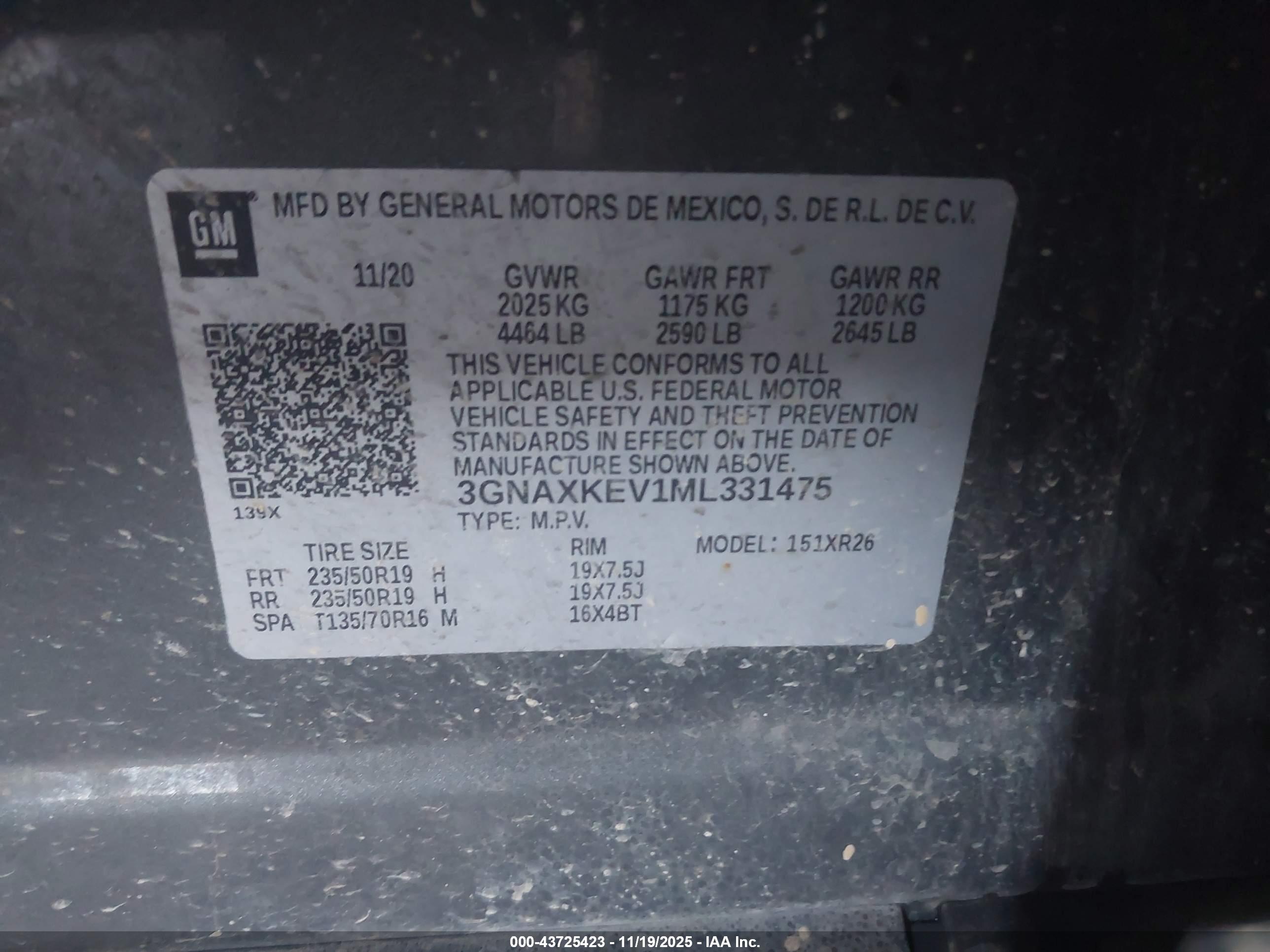CHEVROLET EQUINOX image 9