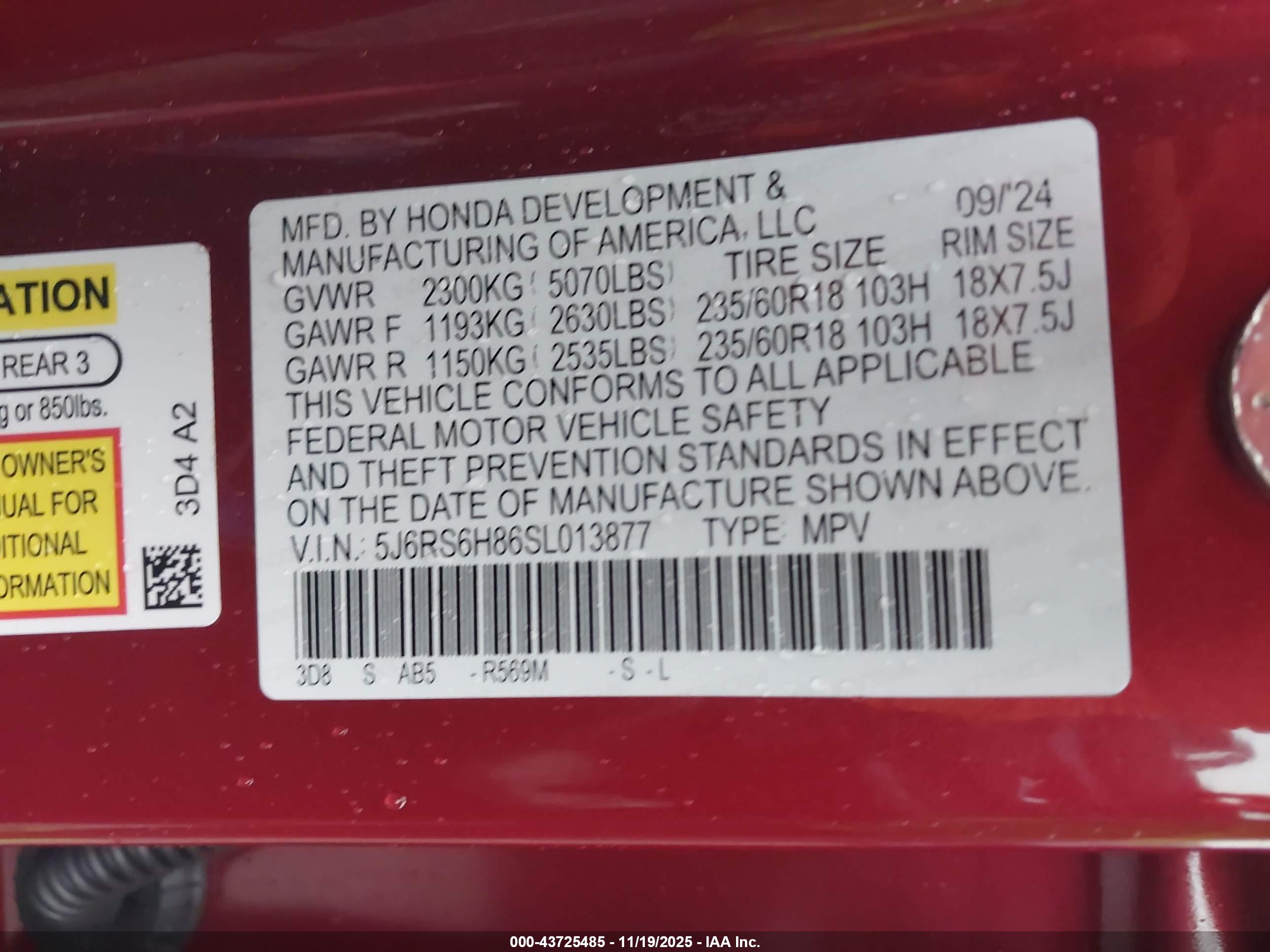 HONDA CR-V image 9