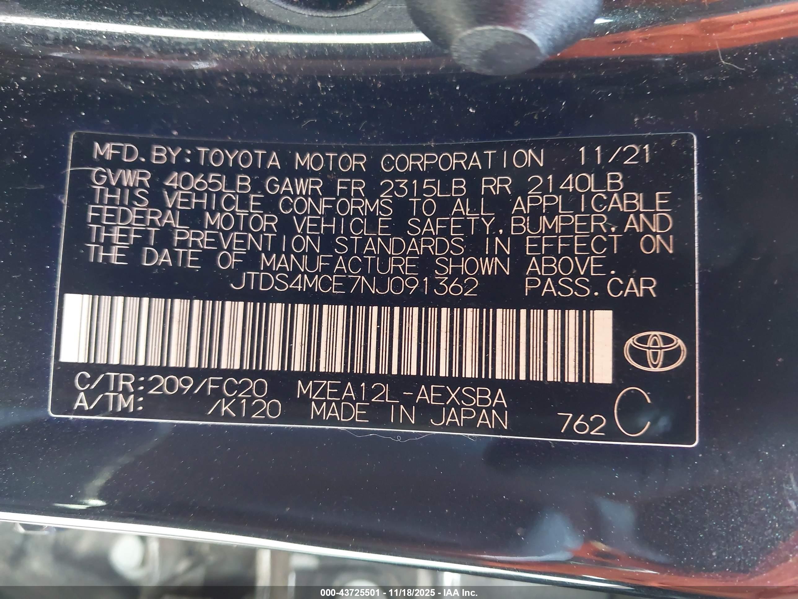 TOYOTA COROLLA image 9