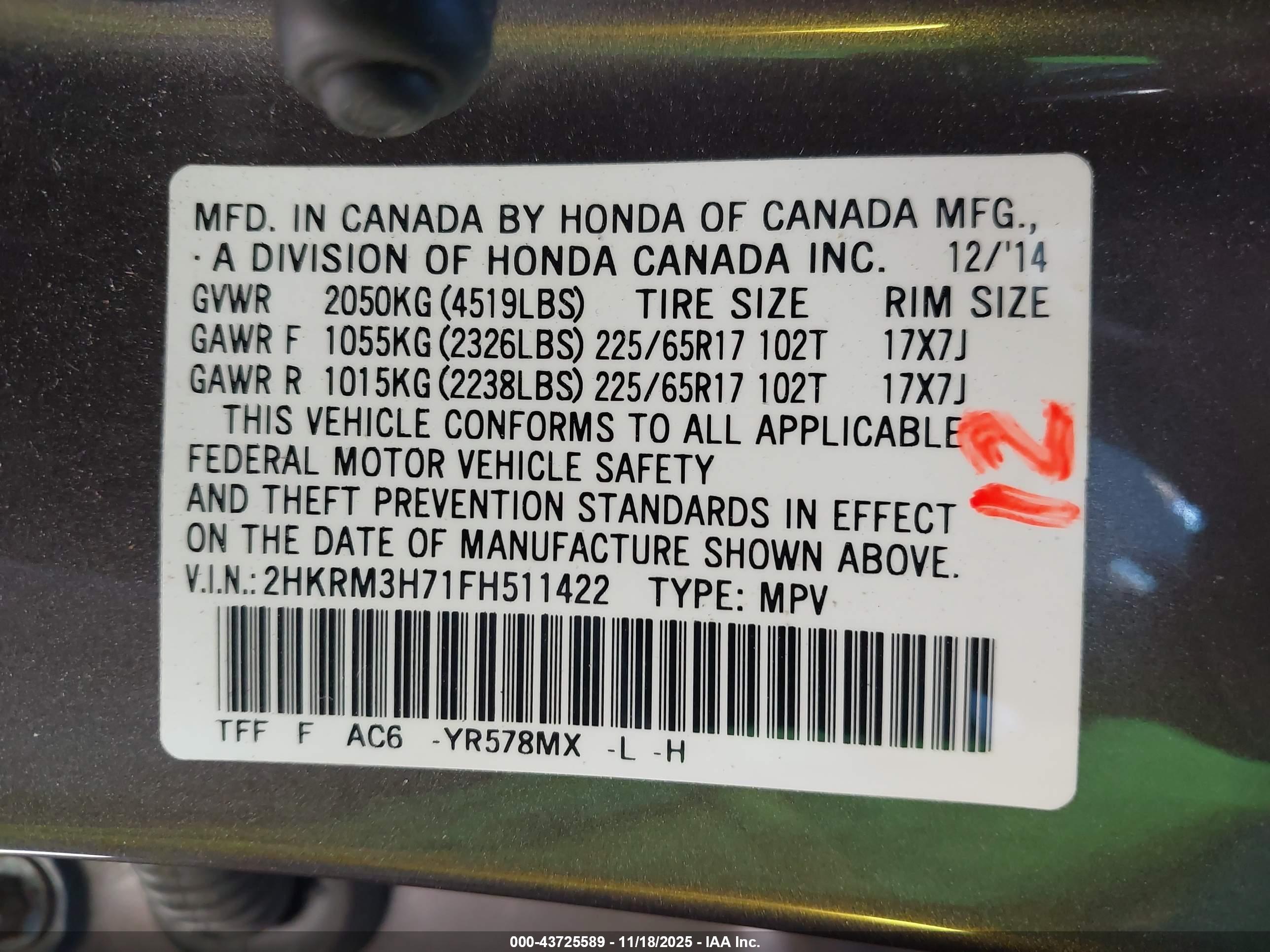 HONDA CR-V image 9
