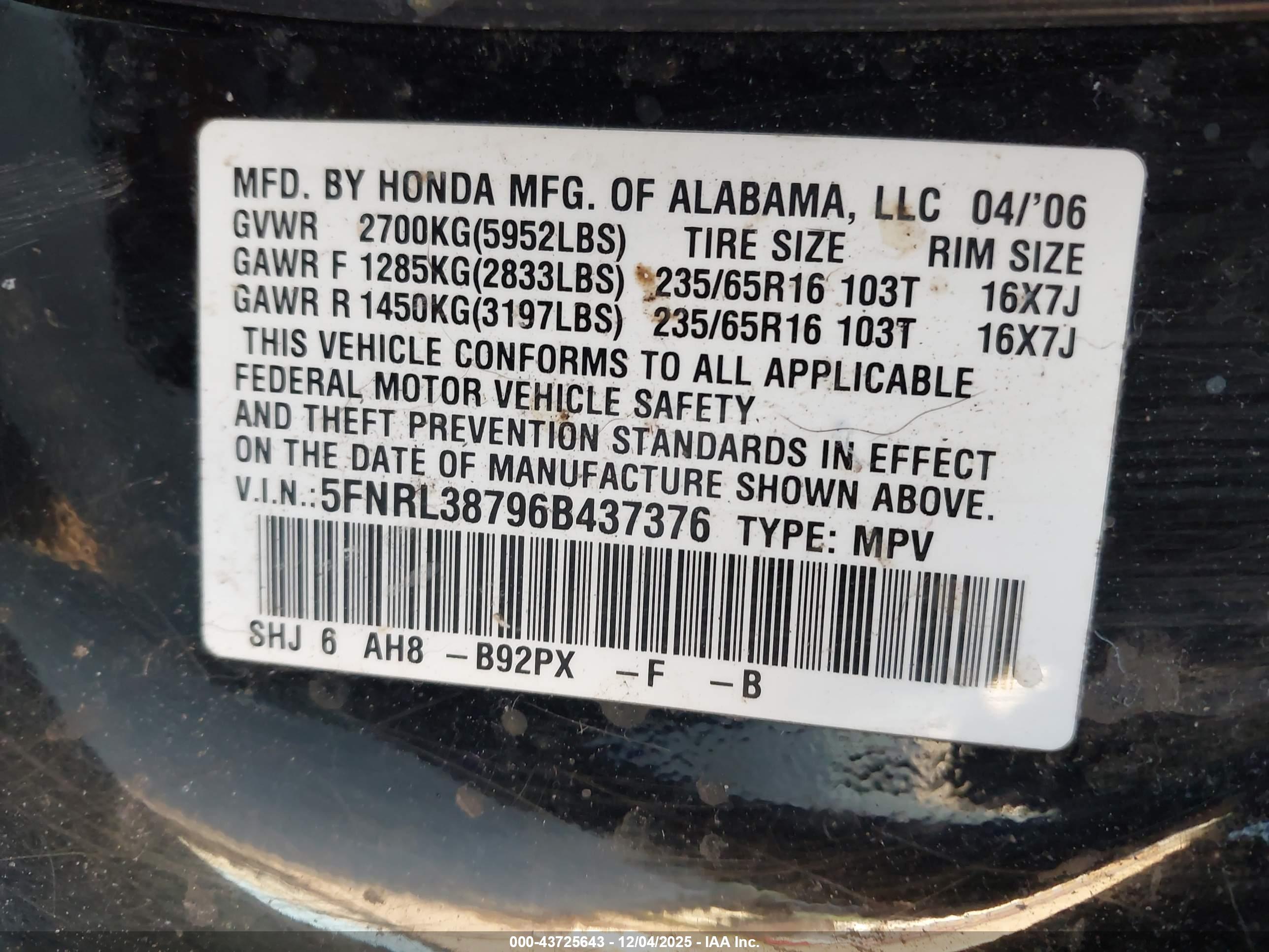 HONDA ODYSSEY image 9