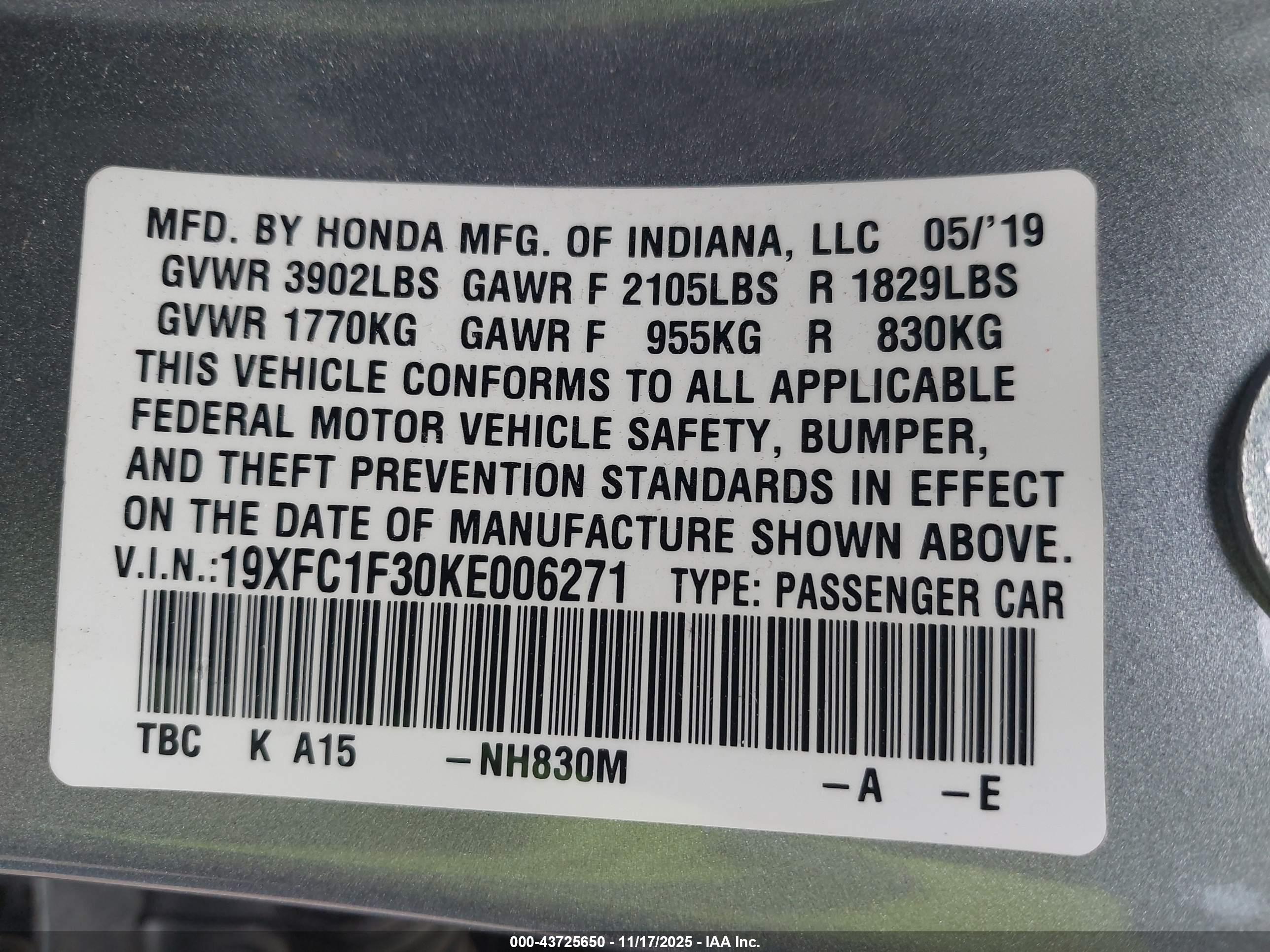 HONDA CIVIC image 9
