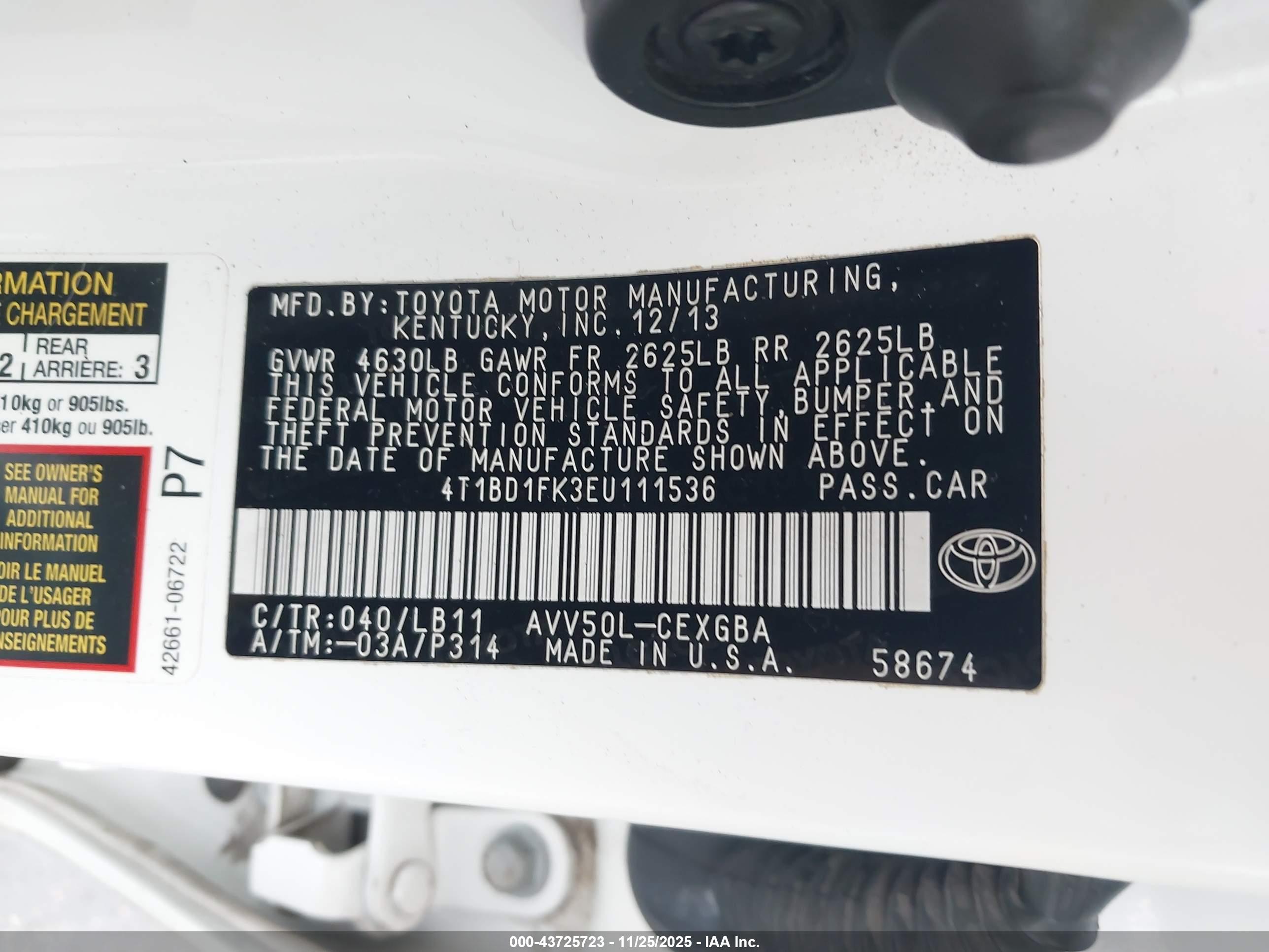 TOYOTA CAMRY image 9