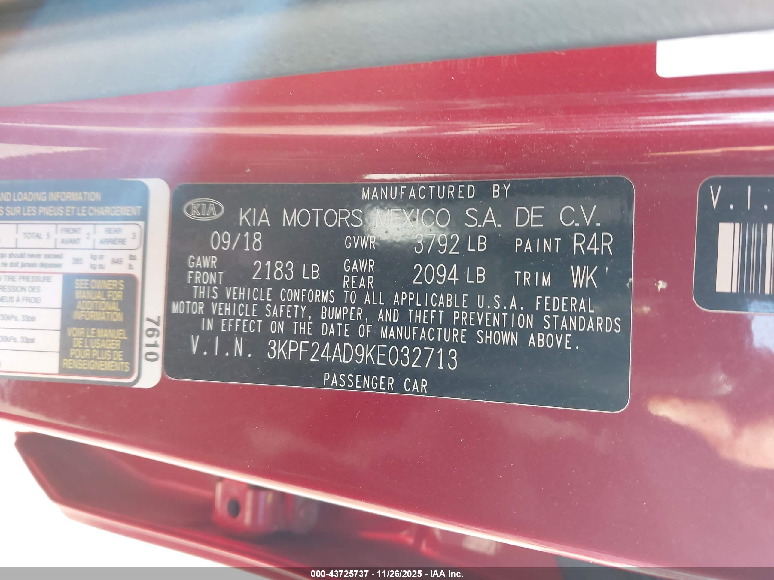 KIA FORTE image 9