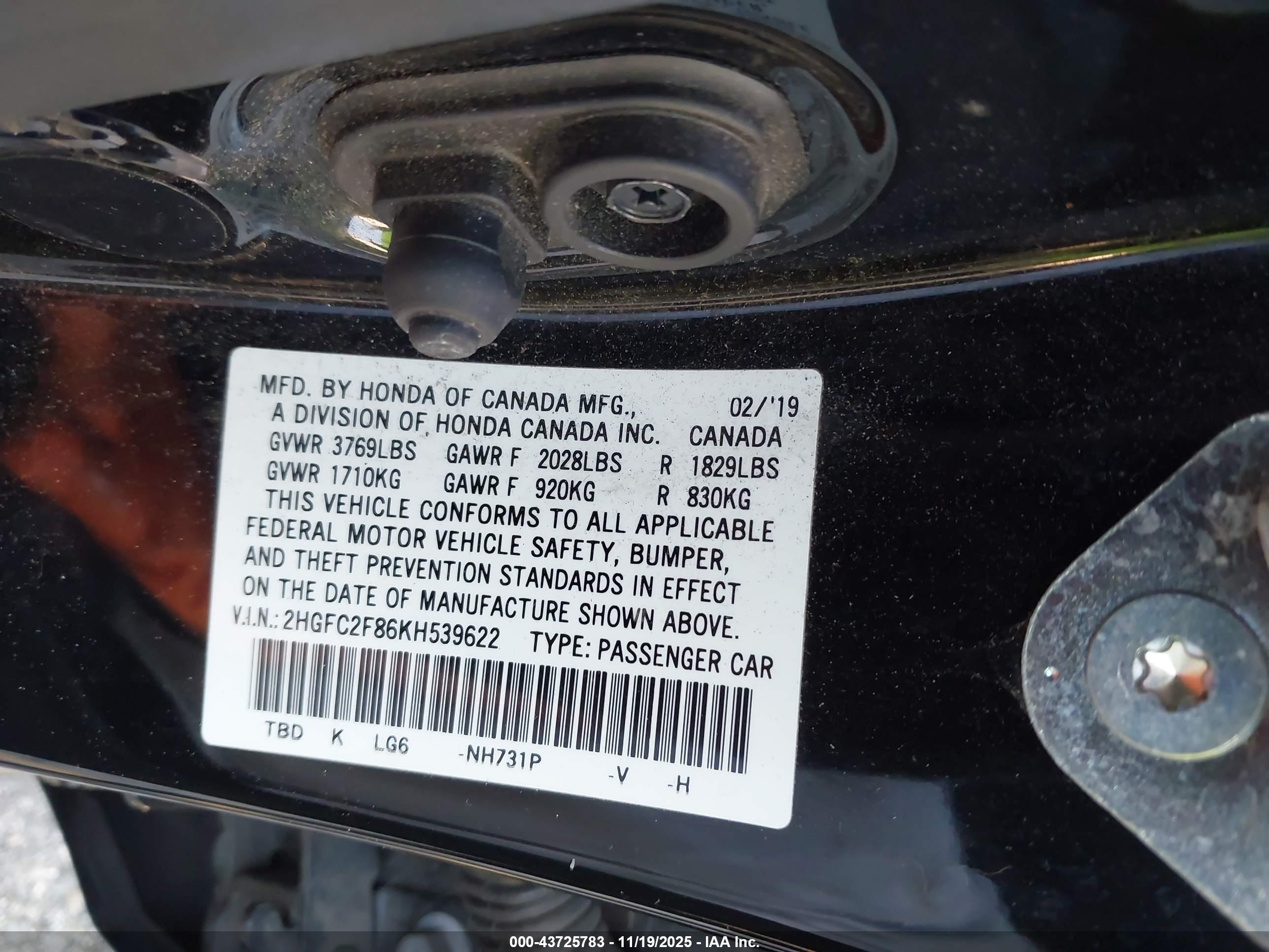 HONDA CIVIC image 9
