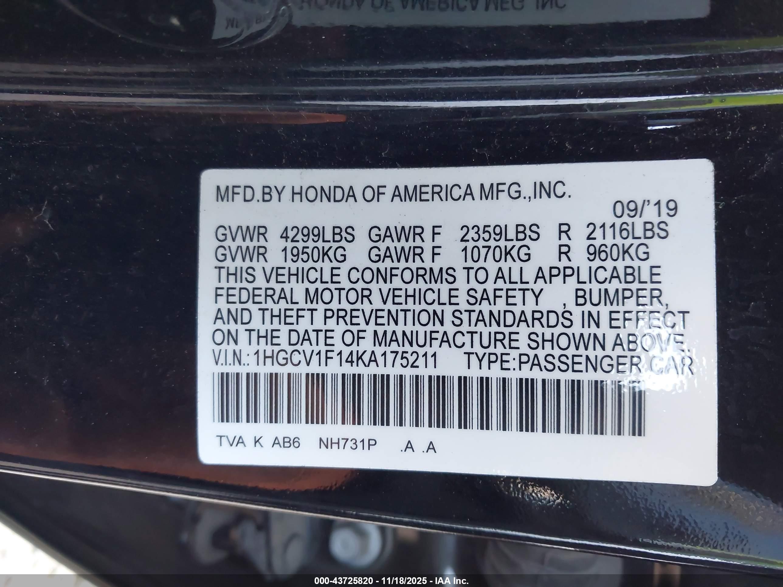 HONDA ACCORD image 9