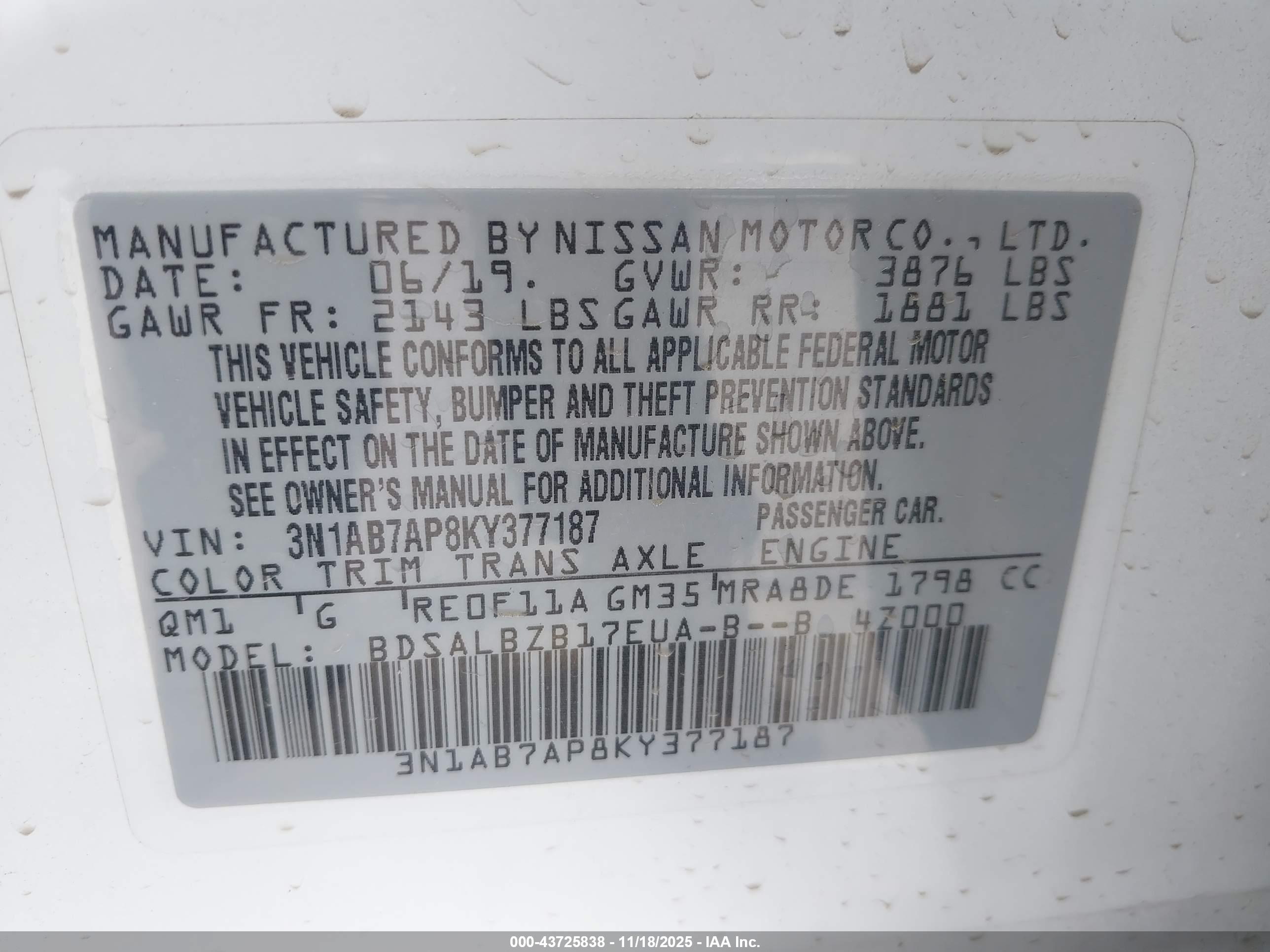 NISSAN SENTRA image 9