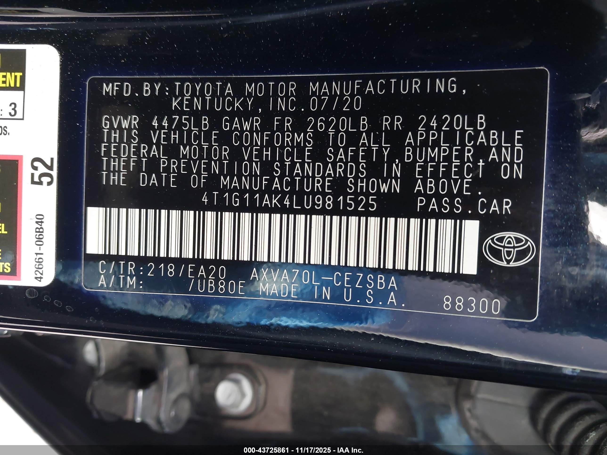 TOYOTA CAMRY image 9