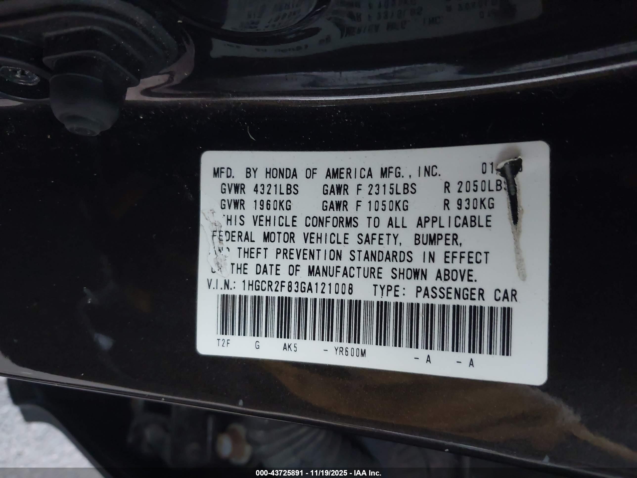 HONDA ACCORD image 9