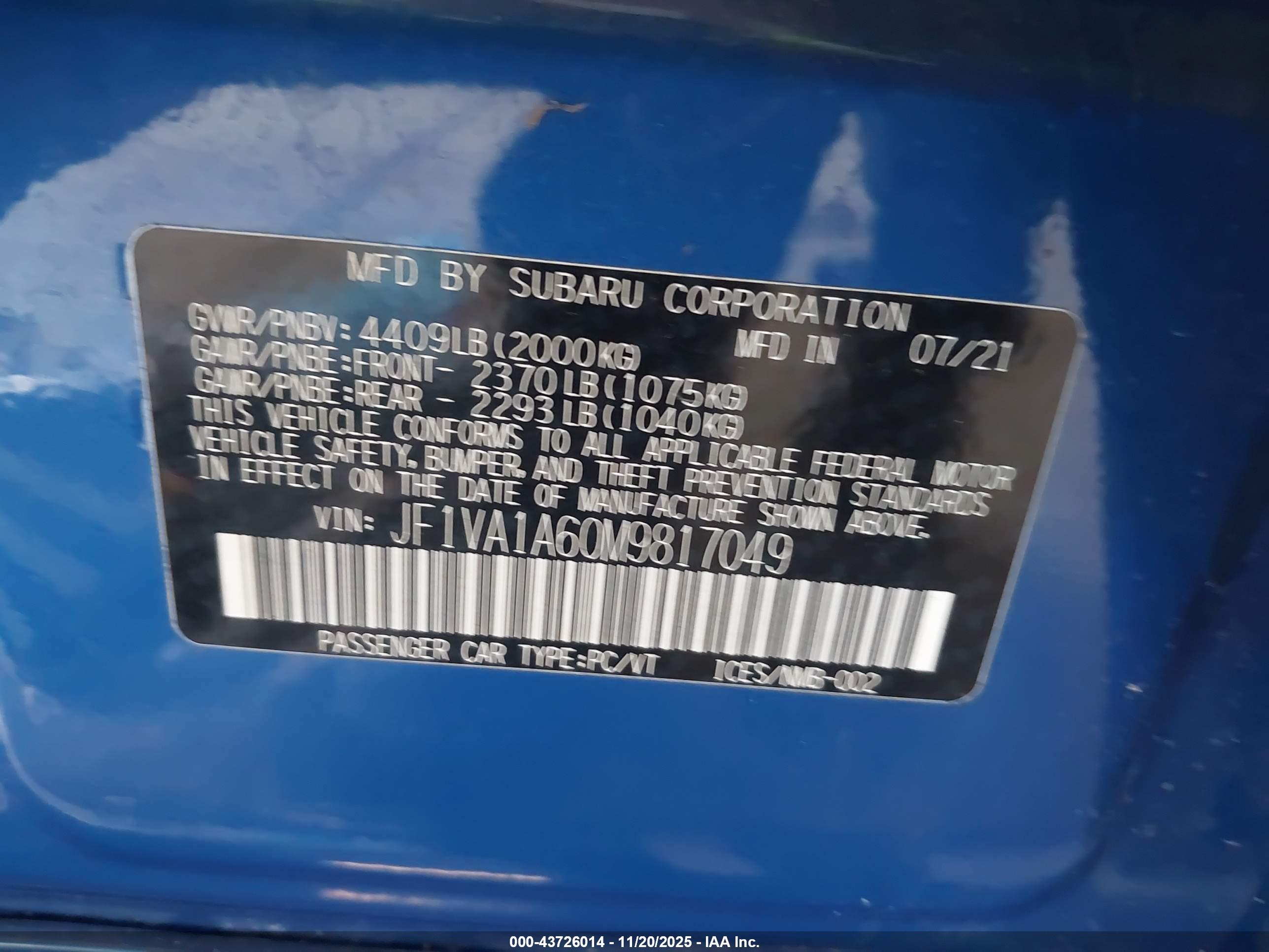 SUBARU WRX image 9