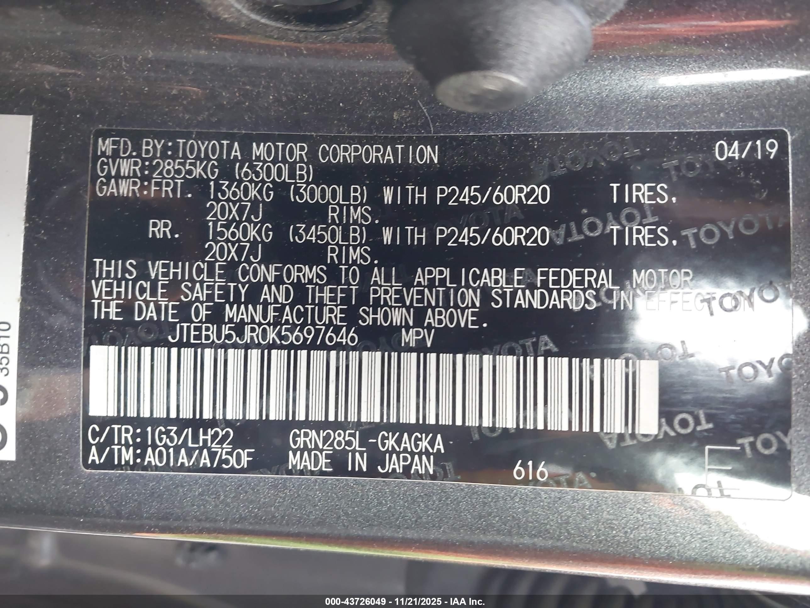 TOYOTA 4RUNNER image 9