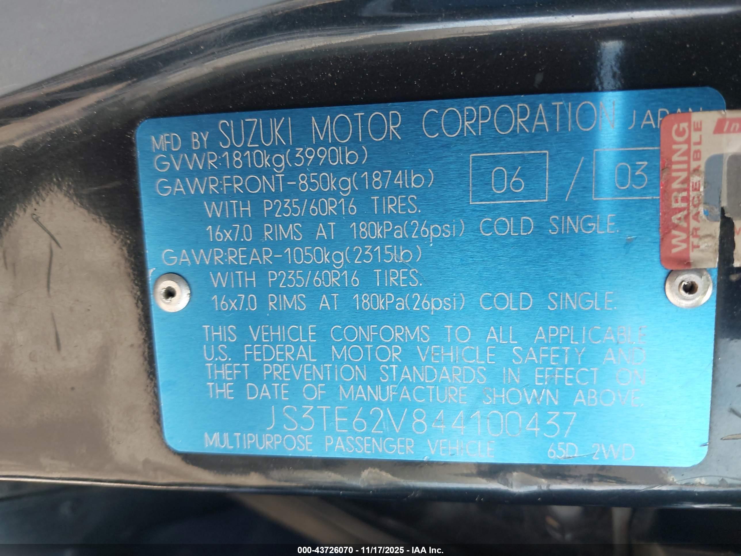 SUZUKI GRAND image 9