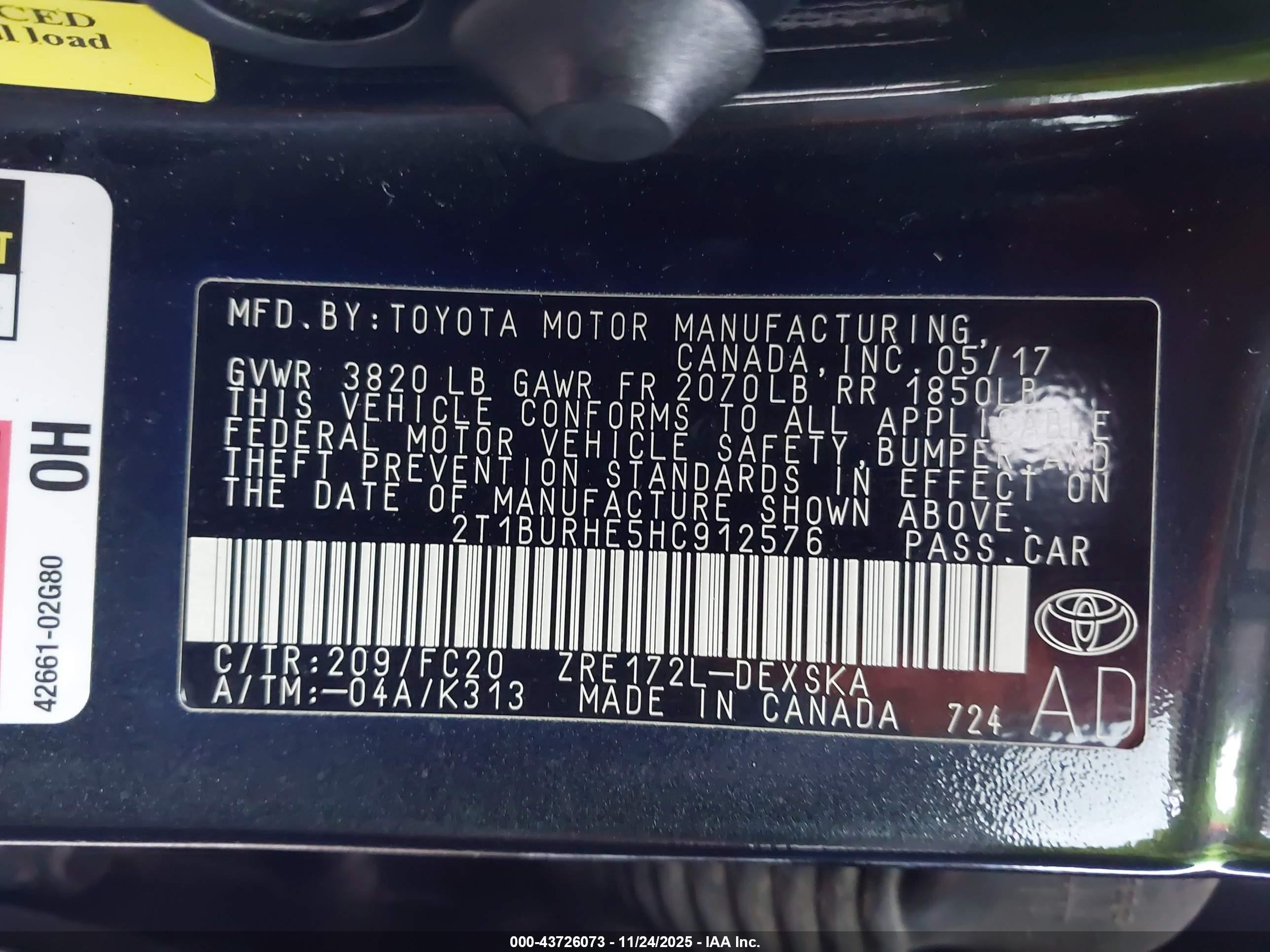 TOYOTA COROLLA image 9