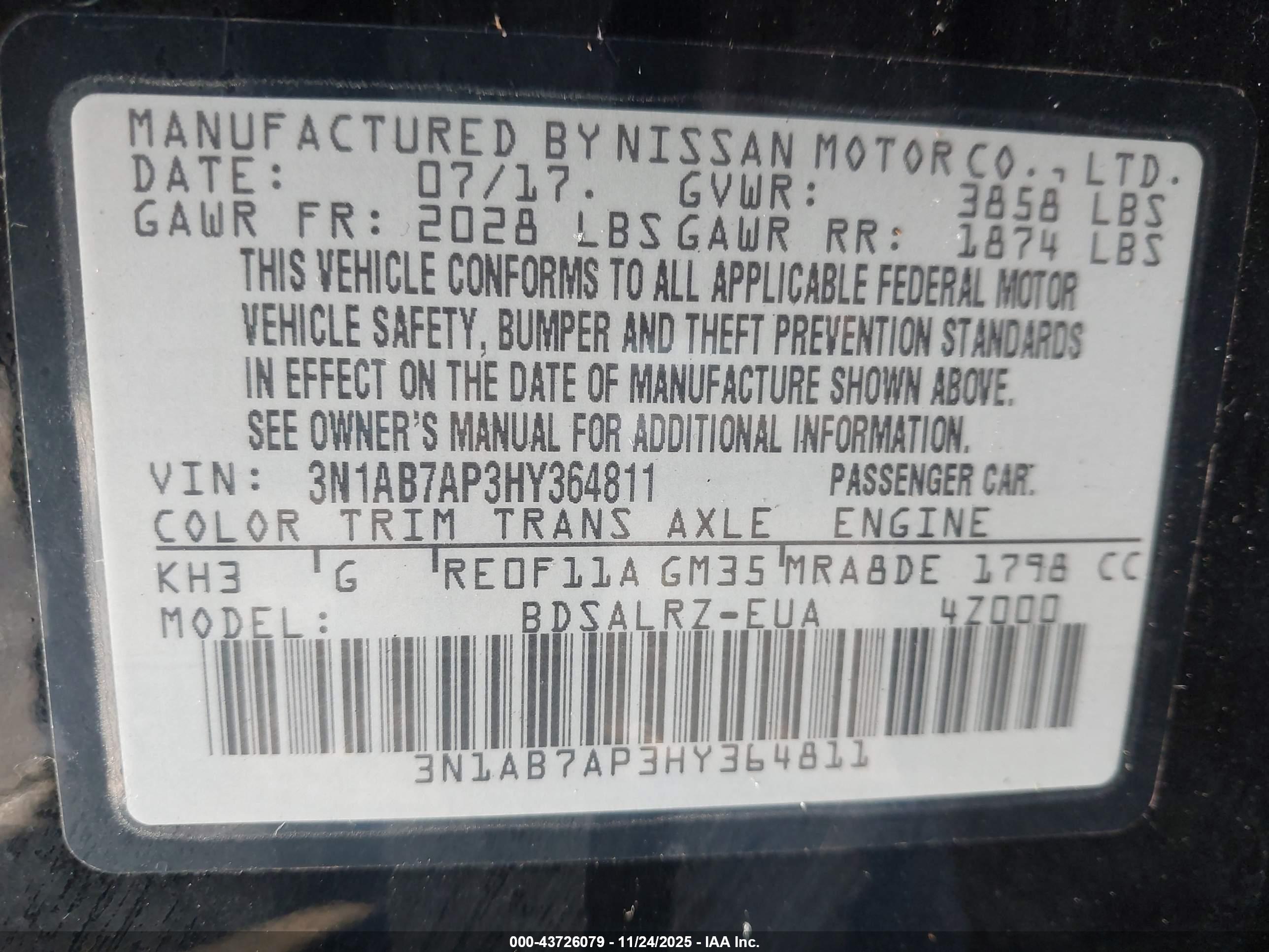 NISSAN SENTRA image 9